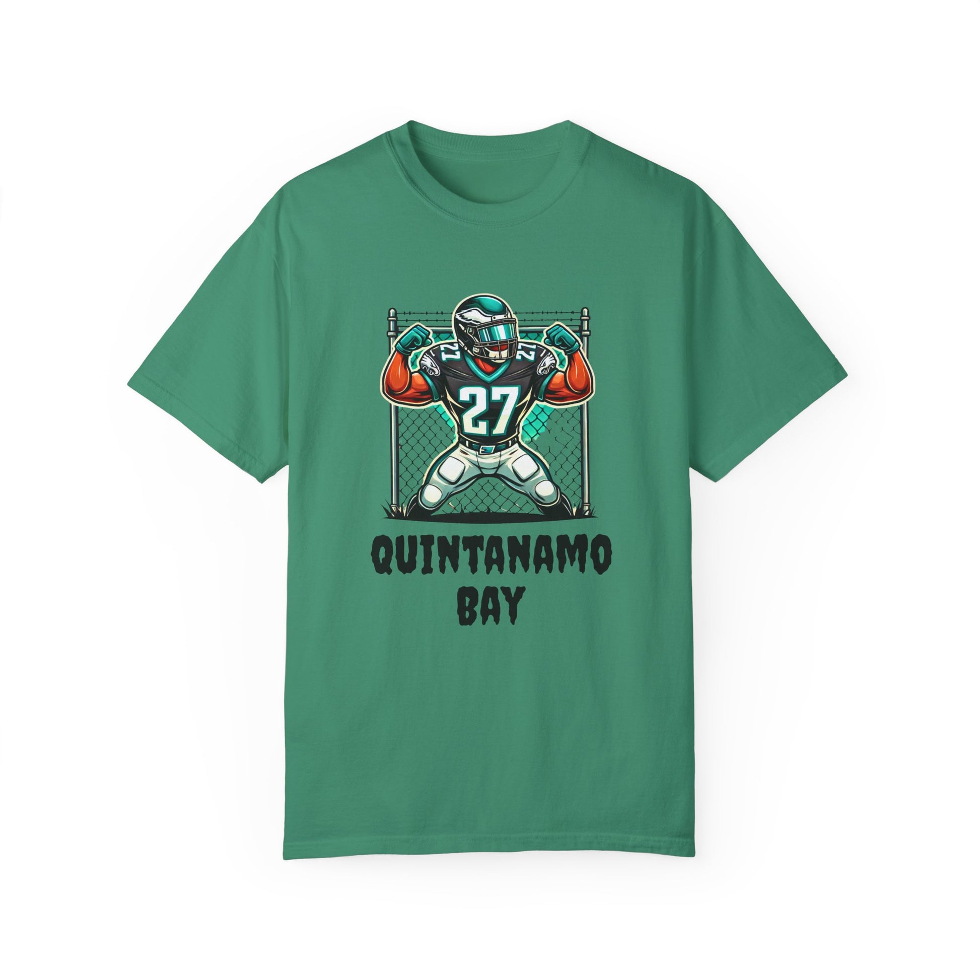 Quintanamo Bay Football Graphic T-Shirt NFL Philadelphia Eagles Quinyon Mitchell