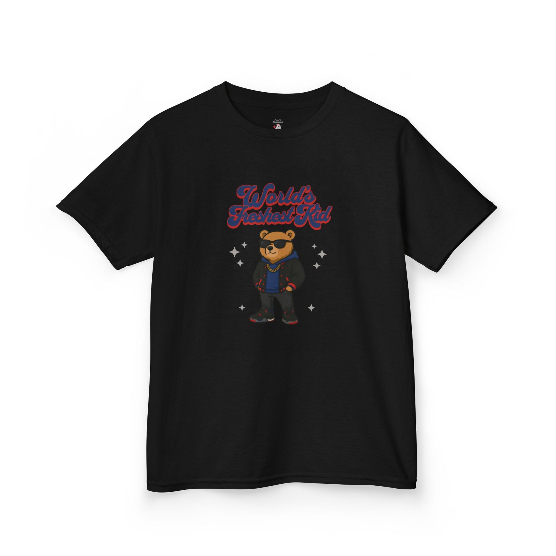 Kids Matching Shirt Air Jordan Retro 4 Rare Air Black Red Blue Sneaker Match Tee
