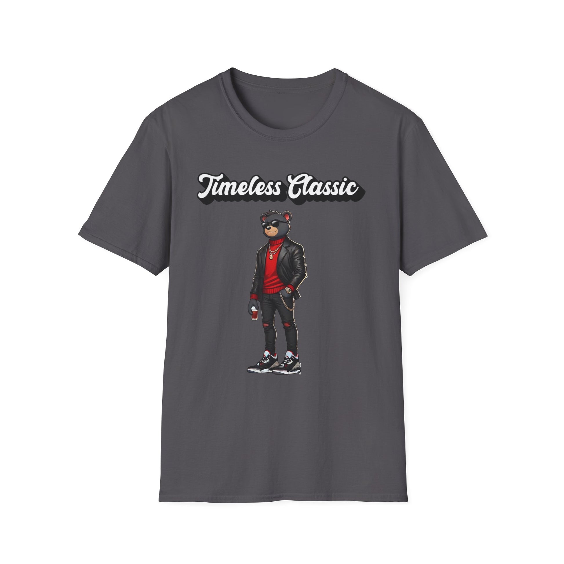 Retro 3 Black Cement Graphic T-Shirt Jordan Streetwear Sneaker Tee Unisex Bear
