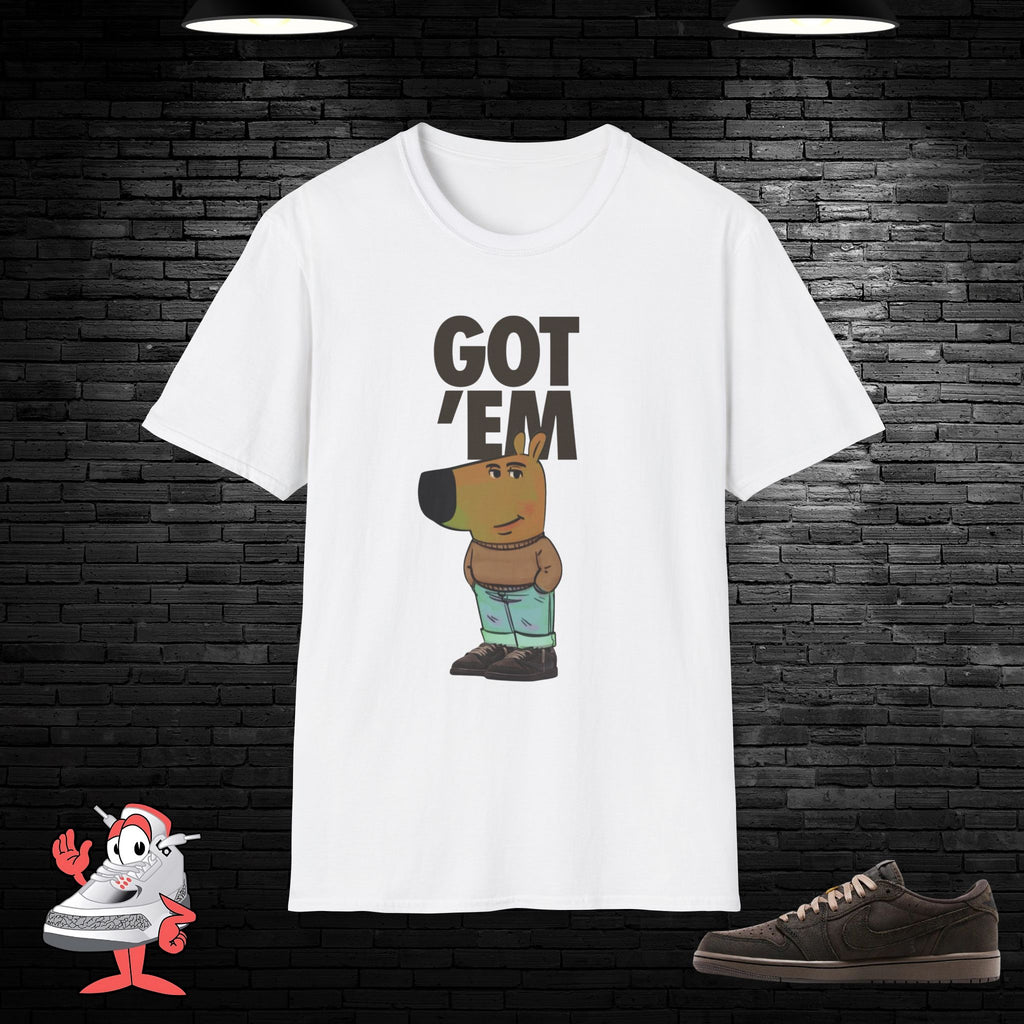 Travis Scott Air Jordan Retro 1 Velvet Brown Matching Shirt Chill Guy Sneaker