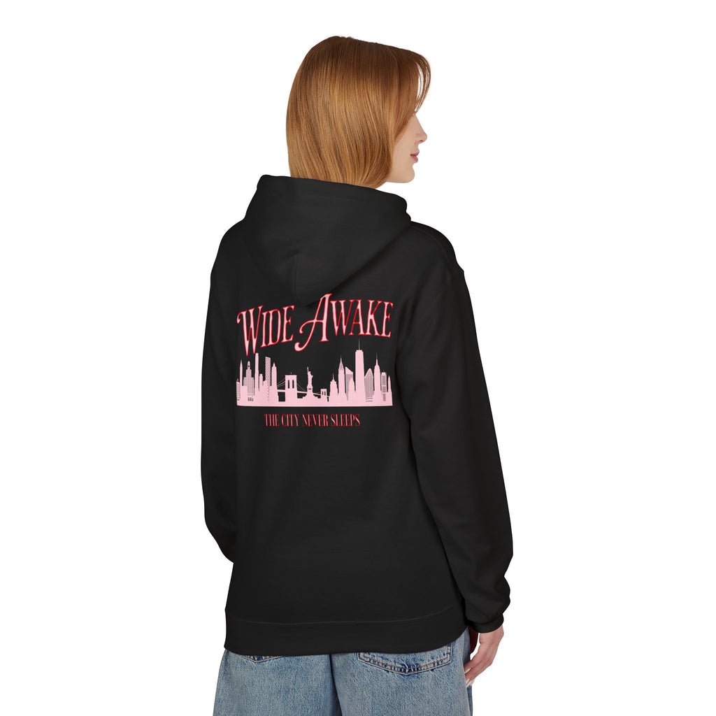 Matching Hoodie for Awake NY x Air Jordan Retro 5 Arctic Pink - ‘Wide Awake’ Hoodie – NYC Skyline Streetwear - Retro V Match