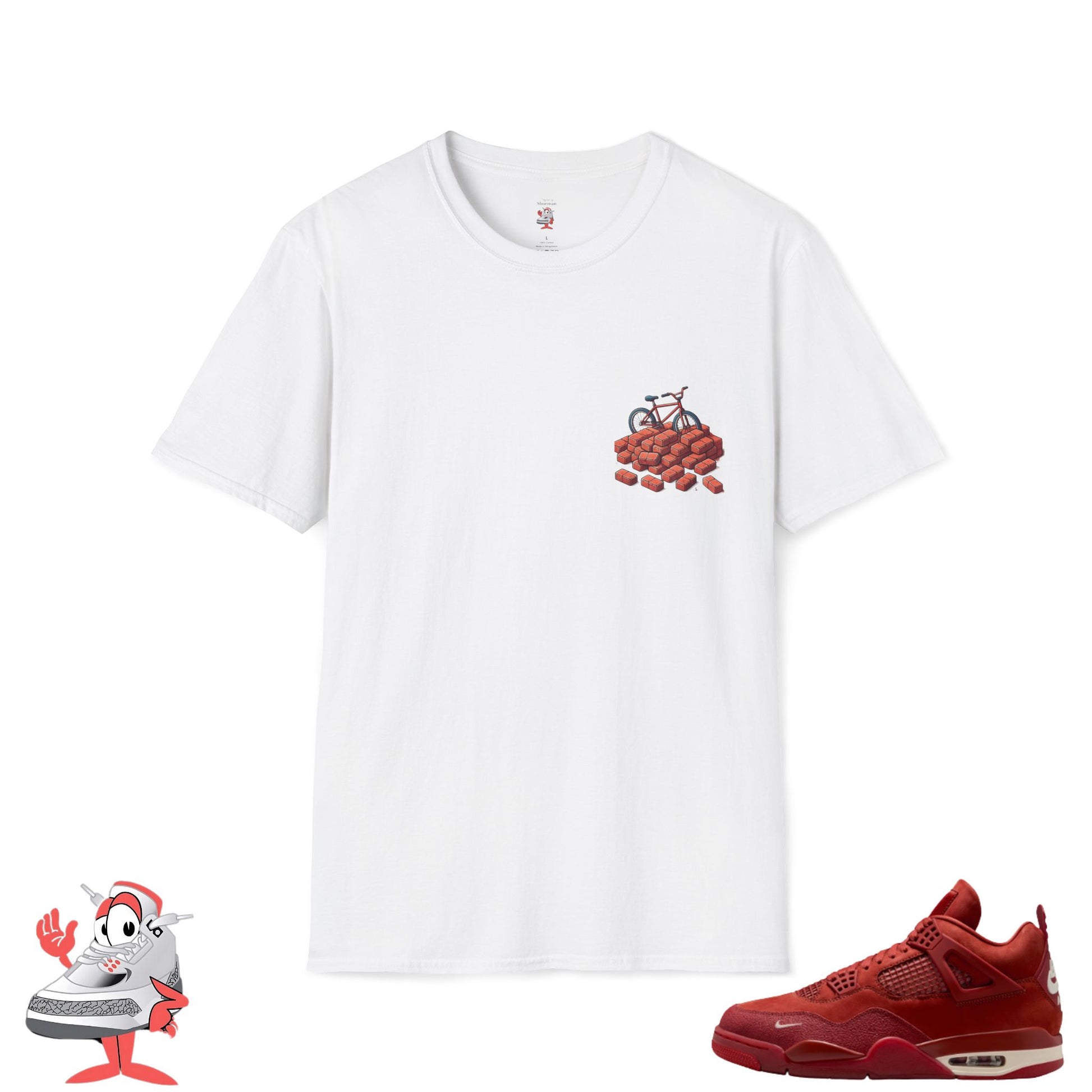 Matching Shirt for Nigel Sylvester x Air Jordan 4 Brick by Brick T-Shirt Retro