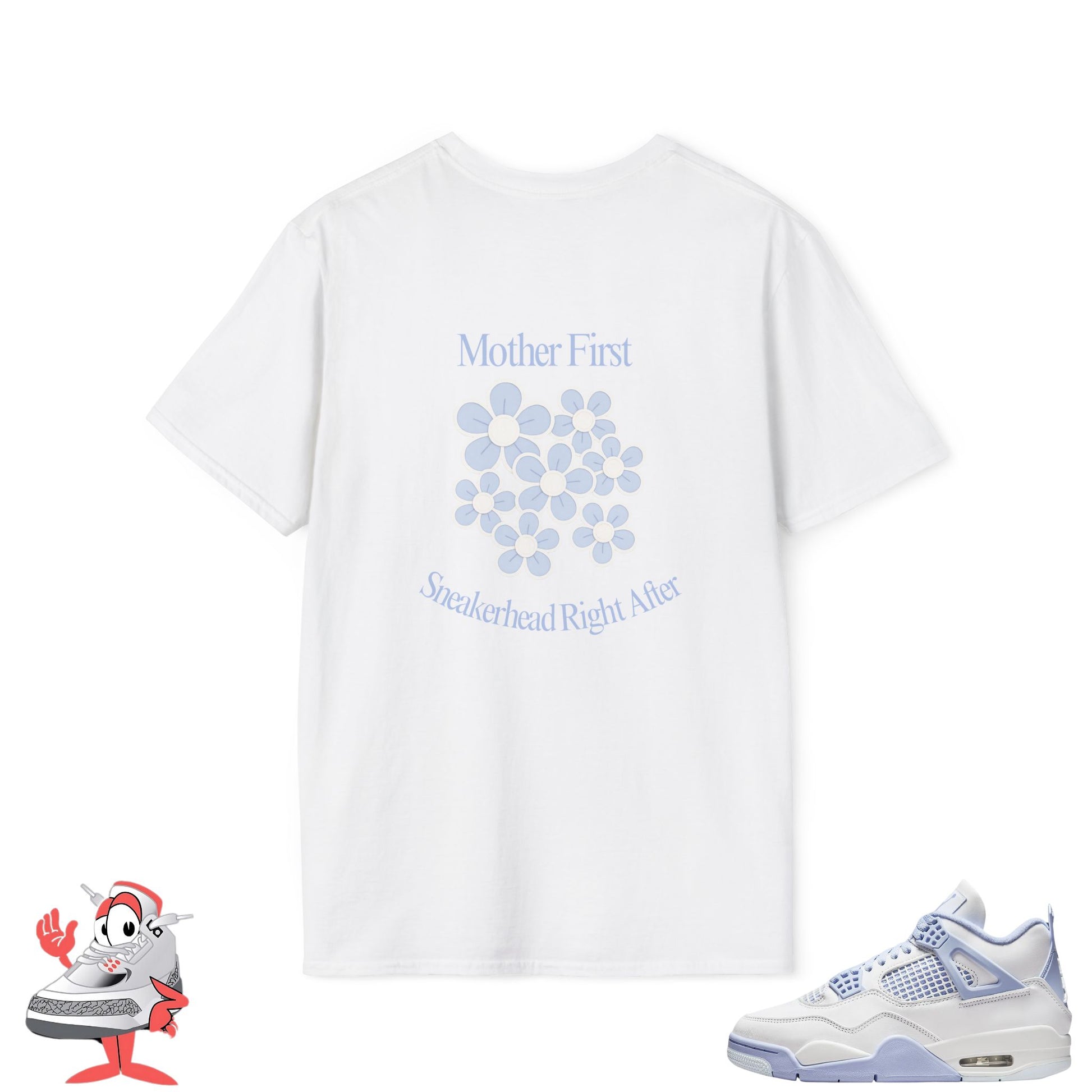 Matching Shirt For Air Jordan Retro 4 Forget Me Not Sneakers Mothers Day Shoe