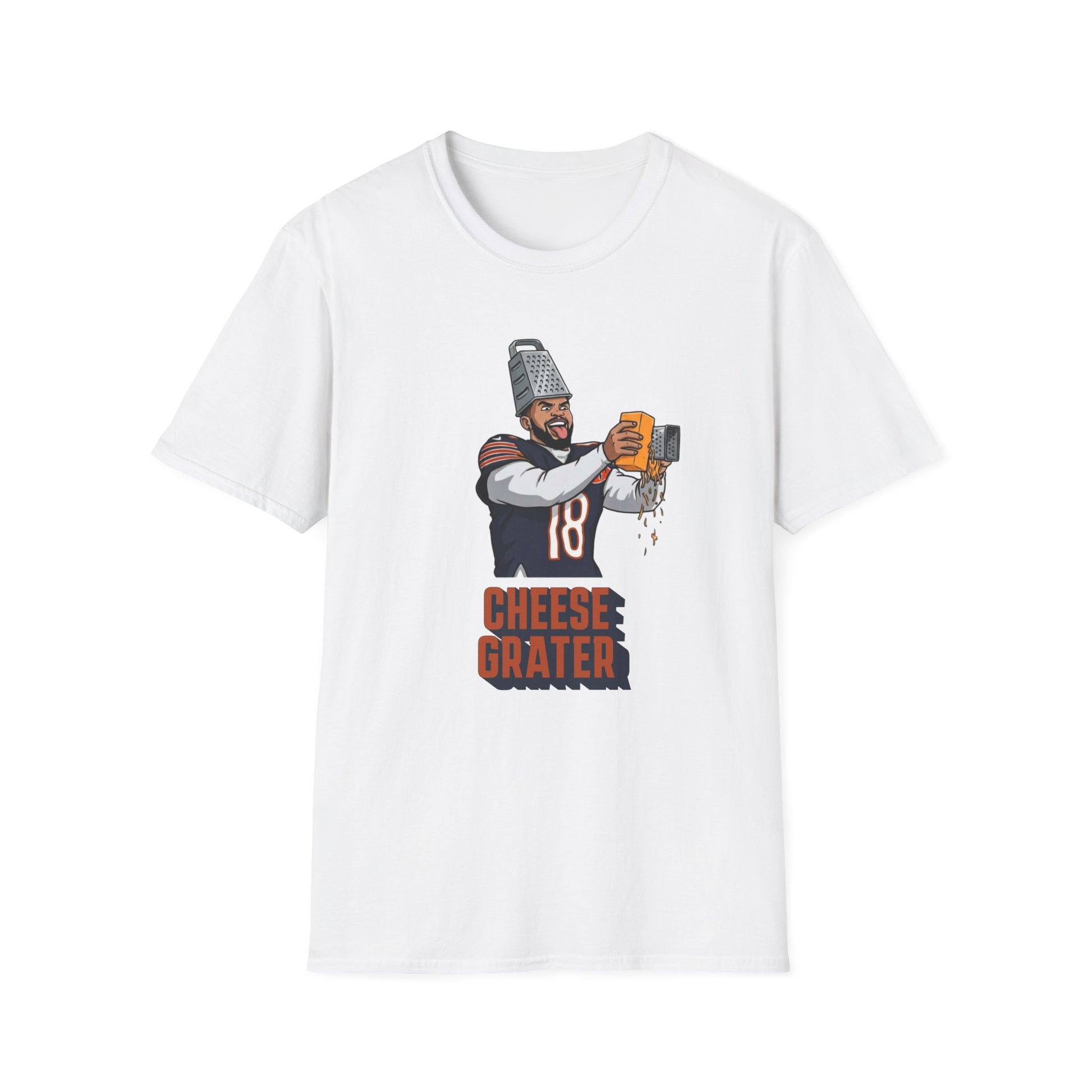 Caleb Williams Cheese Grater Funny Chicago Bears Football Fan T-Shirt NFL Tee