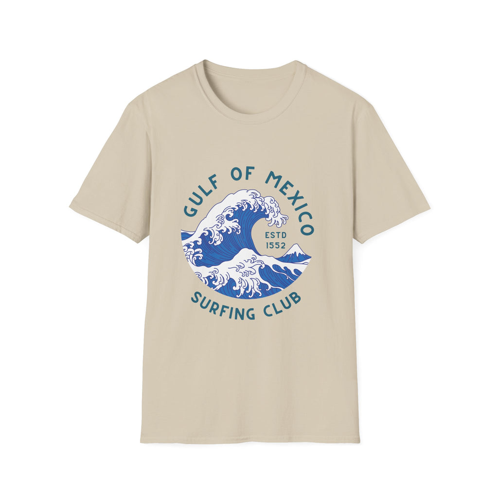 Gulf of Mexico Surfing Club T-Shirt Vintage Wave Graphic Tee Anti Trump Shirt