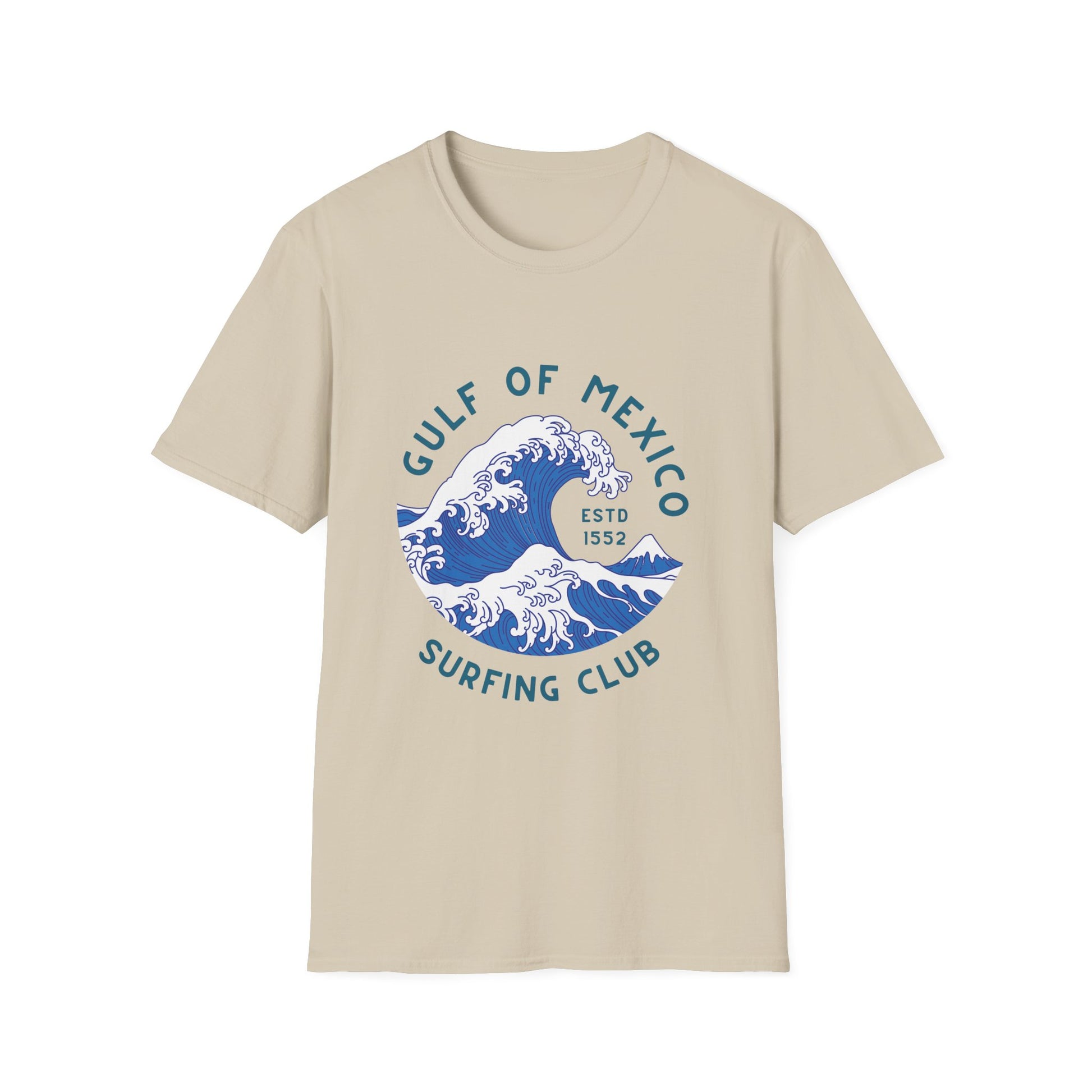 Gulf of Mexico Surfing Club T-Shirt Vintage Wave Graphic Tee Anti Trump Shirt