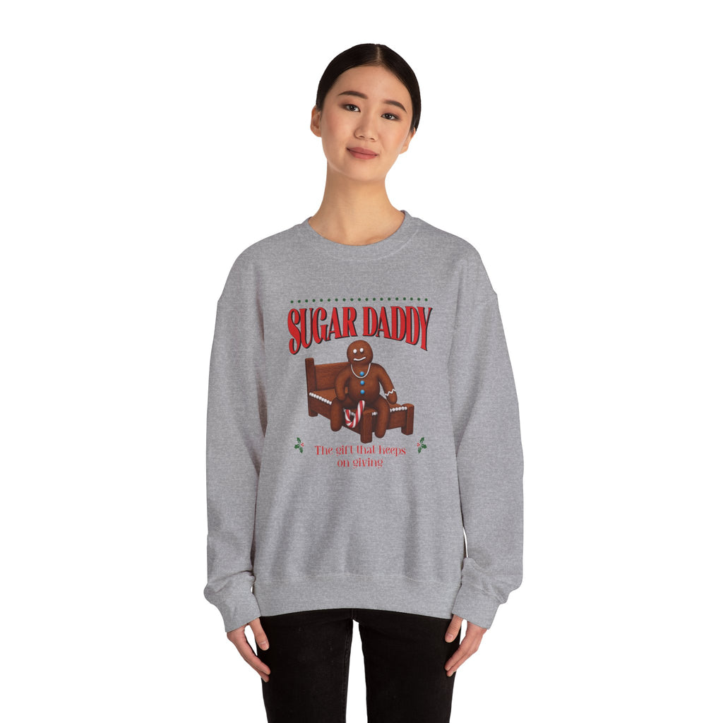 Funny Sugar Daddy Gingerbread Christmas Sweater Holiday Crewneck Sweatshirt