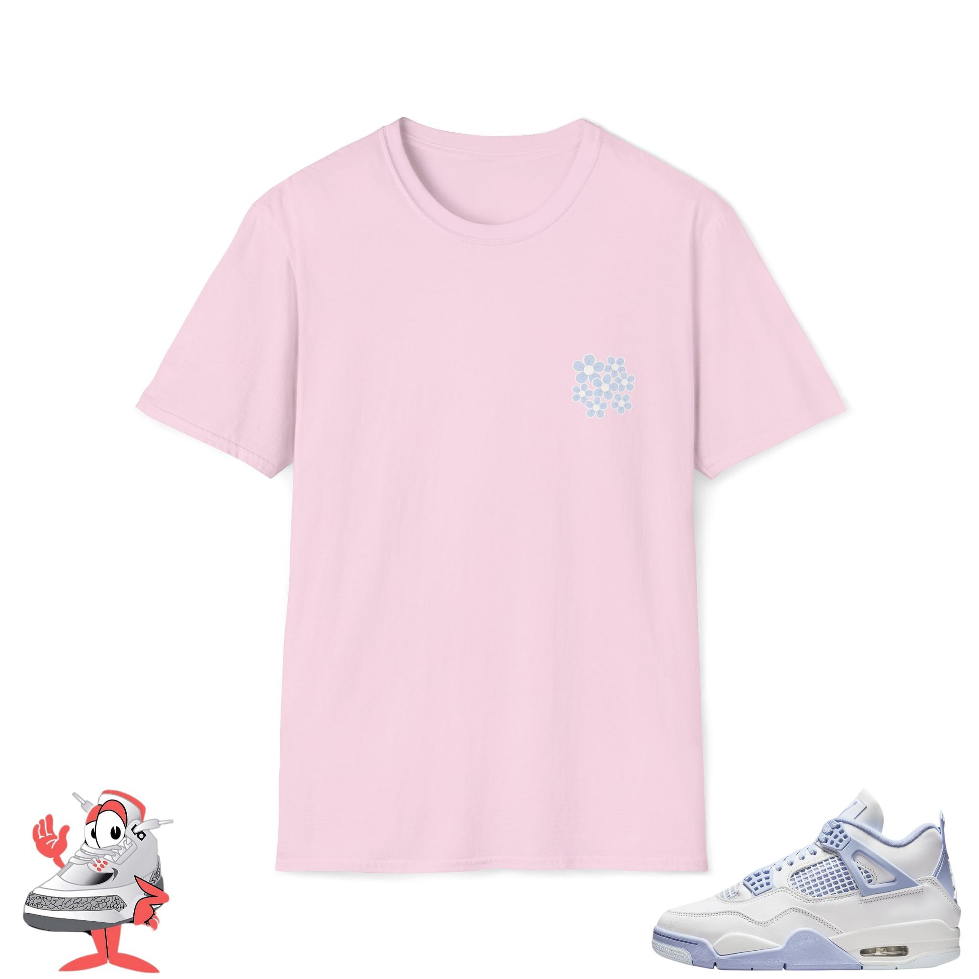 Matching Shirt For Air Jordan Retro 4 Forget Me Not Sneakers Mothers Day Shoe