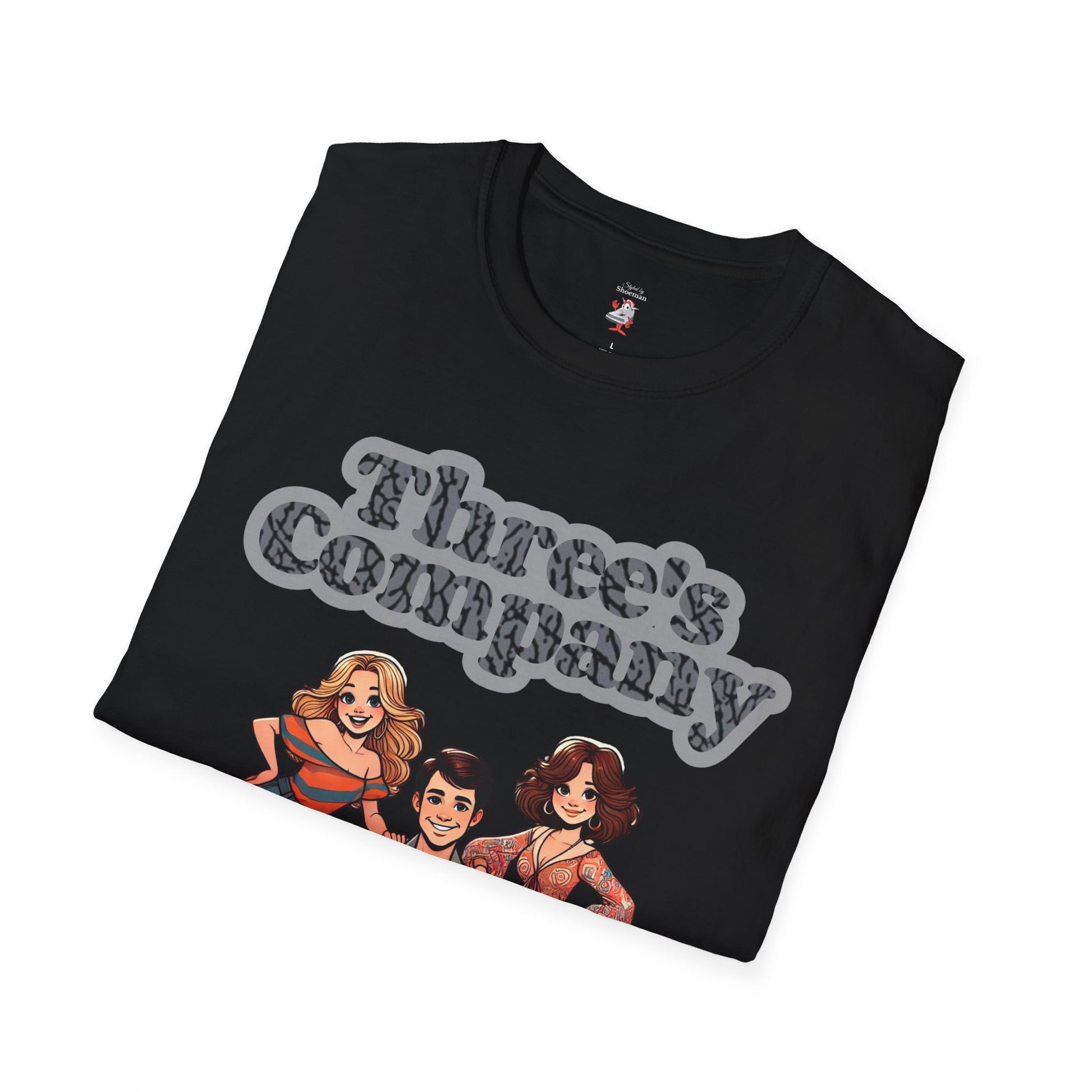 Three's Company Matching Shirt For Jordan Retro 3 Black Cat Unisex T-Shirt Nike