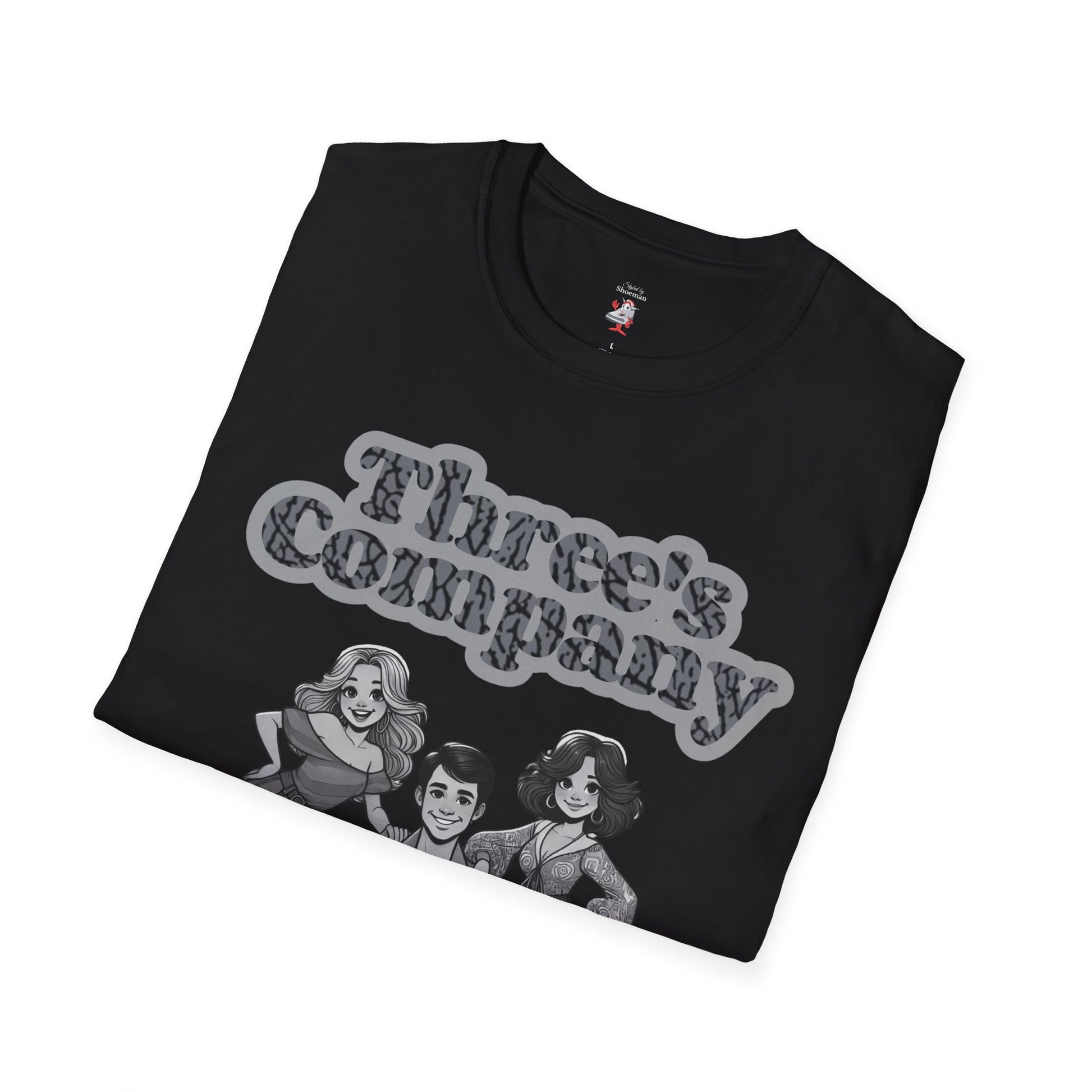 Three's Company Matching Shirt For Jordan Retro 3 Black Cat Unisex T-Shirt Nike