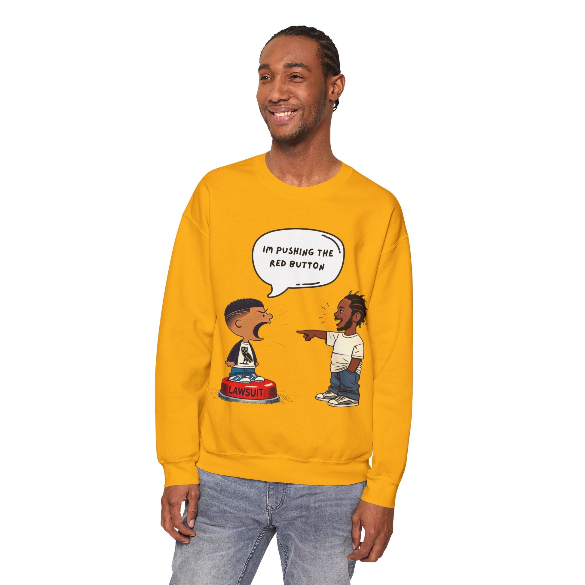 Kendrick Lamar Drake Graphic Sweater Hip Hop Crewneck Merch Not Like Streetwear
