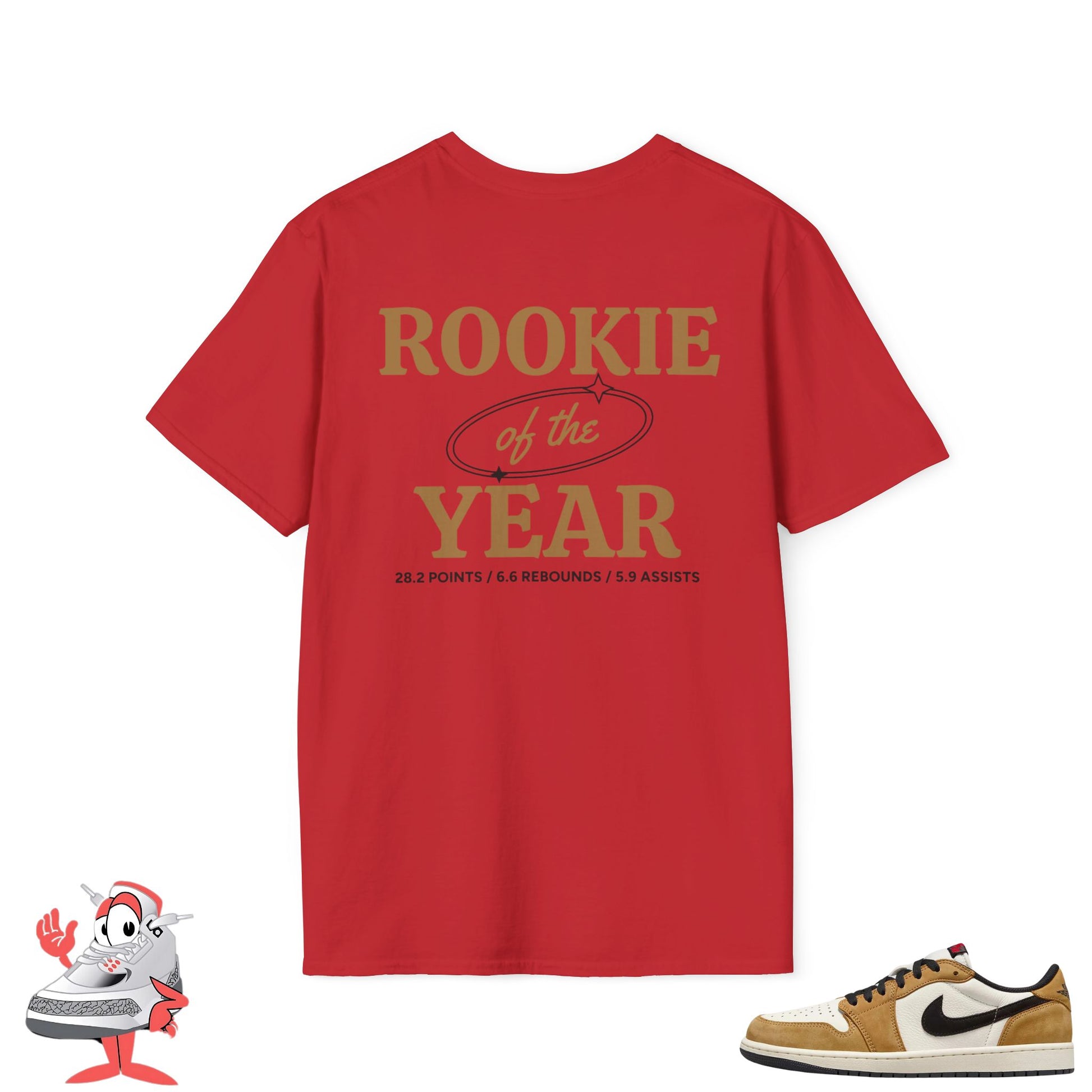 Matching Shirt For Air Jordan Retro 1 Low OG Rookie of the Year Sneaker Match