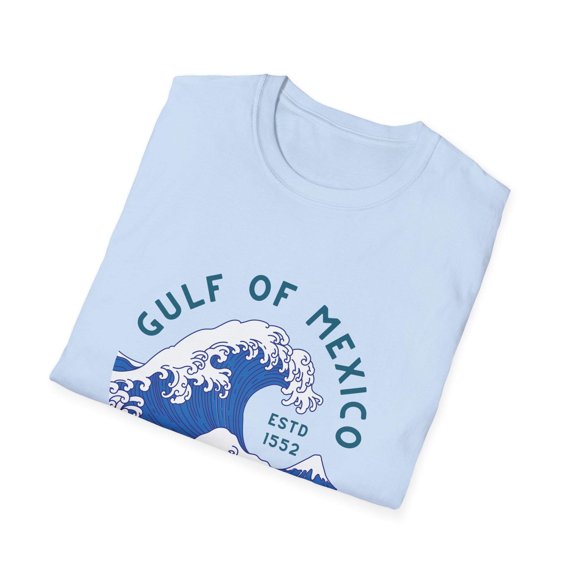 Gulf of Mexico Surfing Club T-Shirt Vintage Wave Graphic Tee Anti Trump Shirt