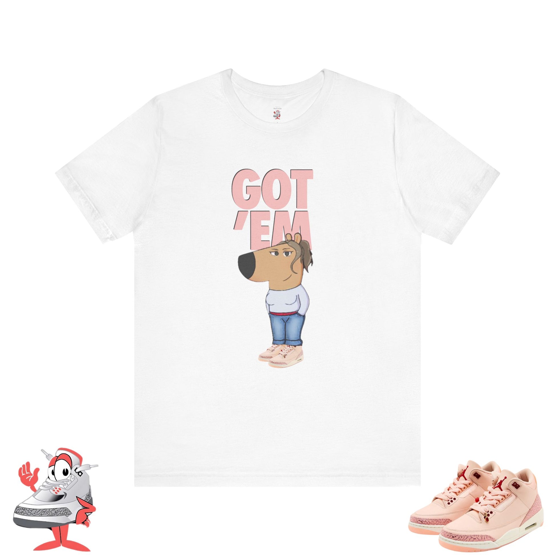 Womens Jordan Retro 3 Valentines Day Matching Got Em Chill Girl Tee T-Shirt