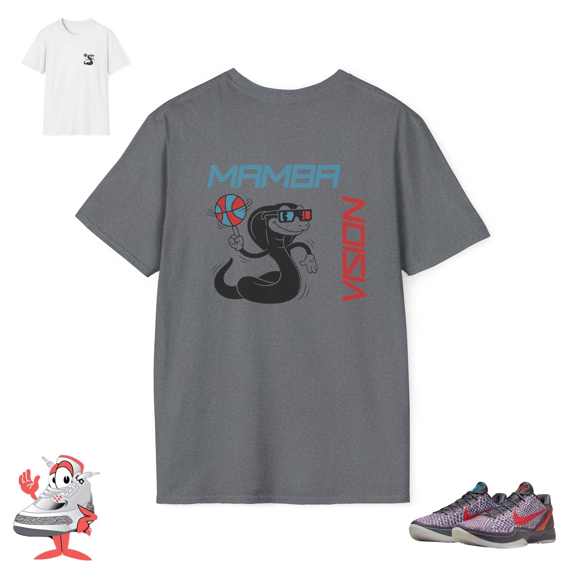 Mamba Vision Shirt Match For Nike Kobe 6 Protro "All-Star 3D" Hollywood VI Tee