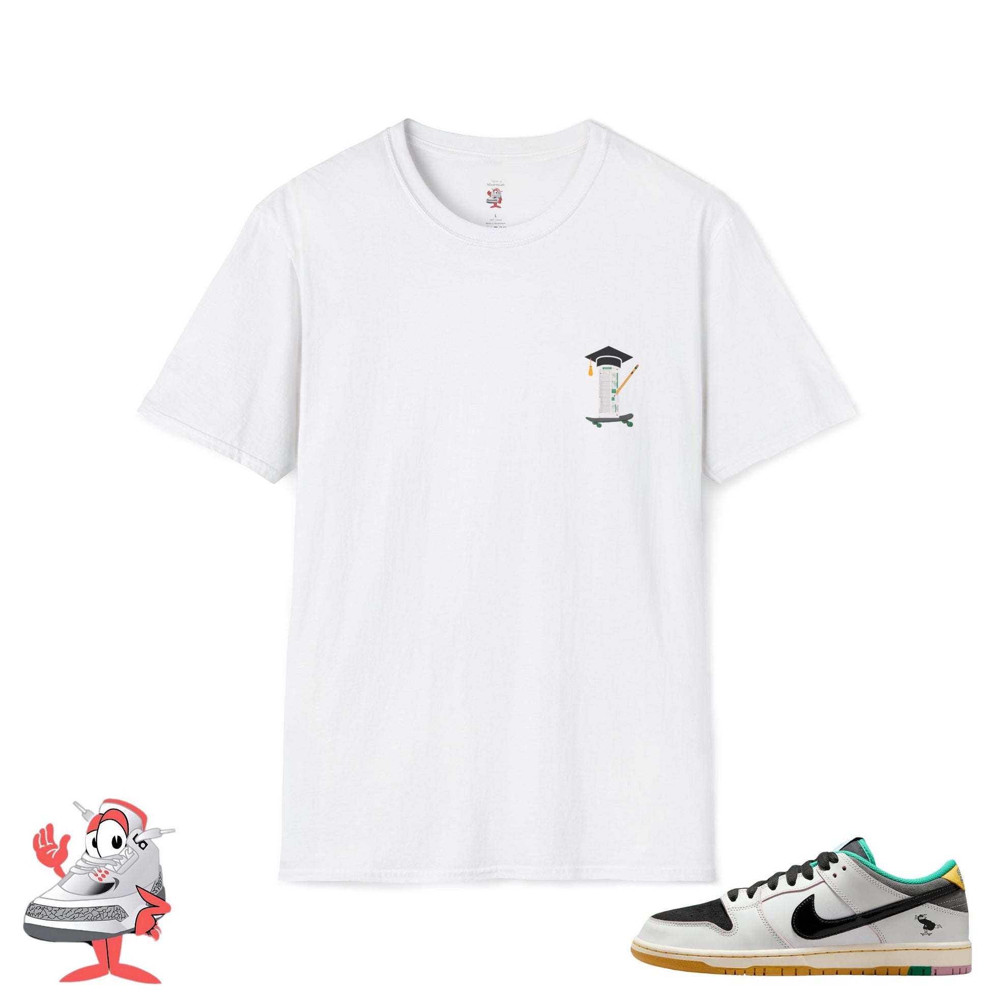 Matching Shirt For Nike Dunk SB Low X CSEF Keep Pushing Skateboarding Streetwear