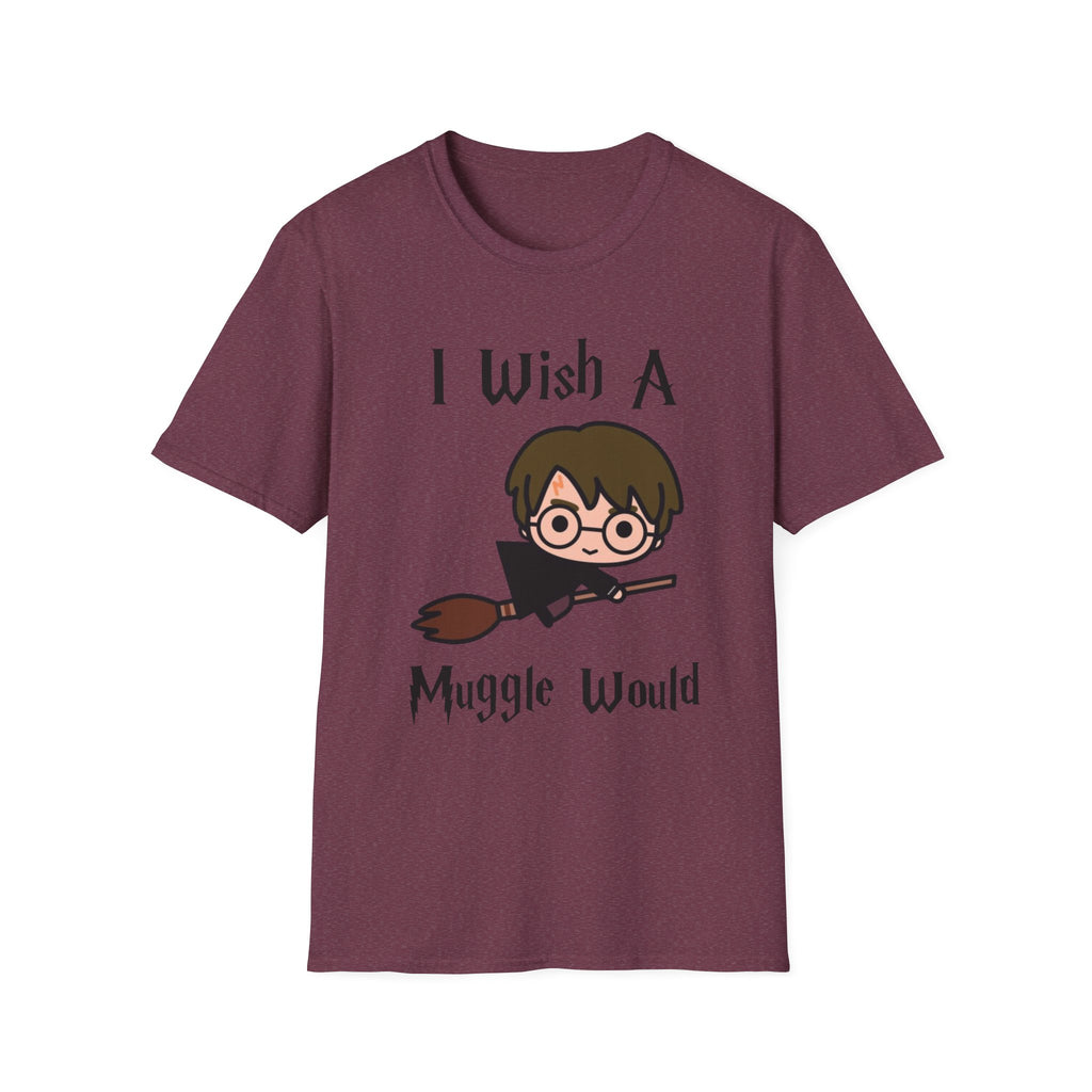 I Wish A Muggle Would Harry Potter Wizarding World T-Shirt Tee Unisex Shirt Soft