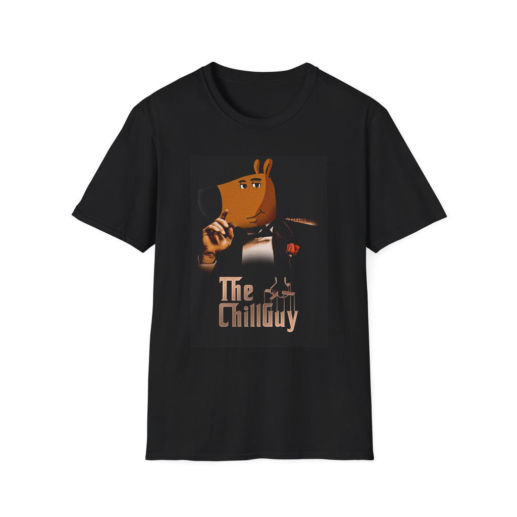 Chill Guy Godfather Softstyle T-Shirt, Funny Meme Tee, Cool Graphic Shirt Dog