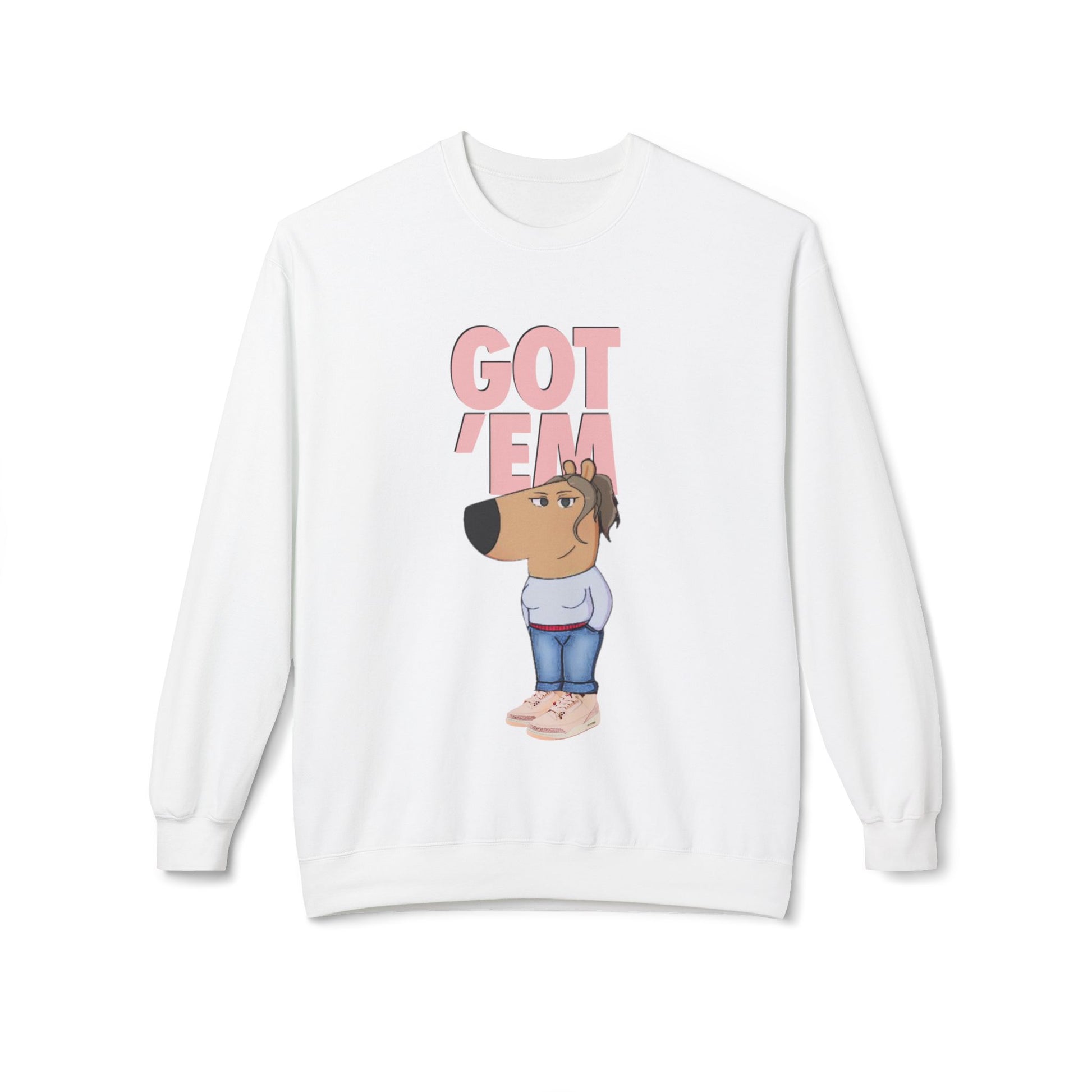 Womens Jordan Retro 3 Valentines Day Got Em Chill GirlGraphic Crewneck Sweater