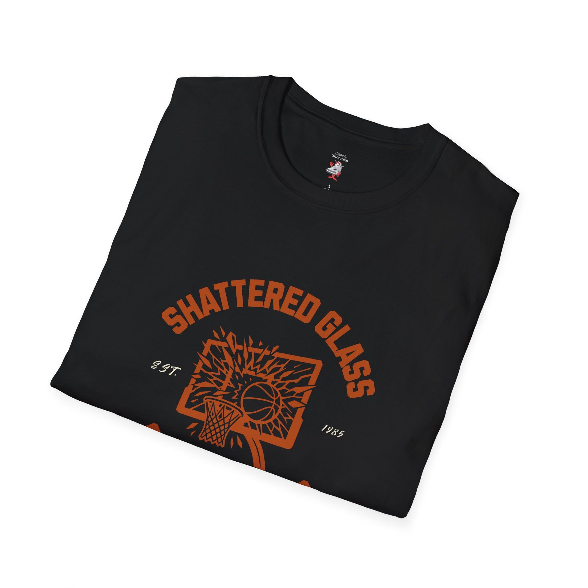 Matching Shirt For Air Jordan Retro 1 Shattered Backboard Black Orange Tee AJ1