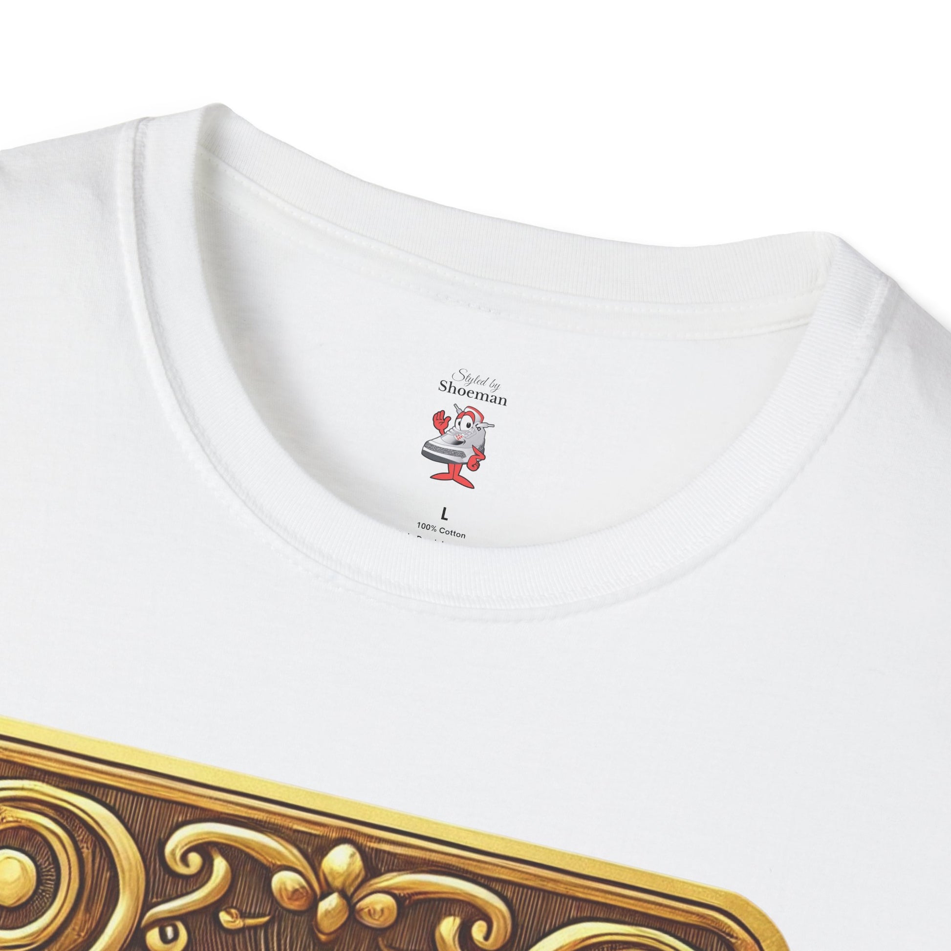 T-Shirt Match for Air Jordan 5 Retro Golden Ticket Willy Wonka Brown Gold WMNS