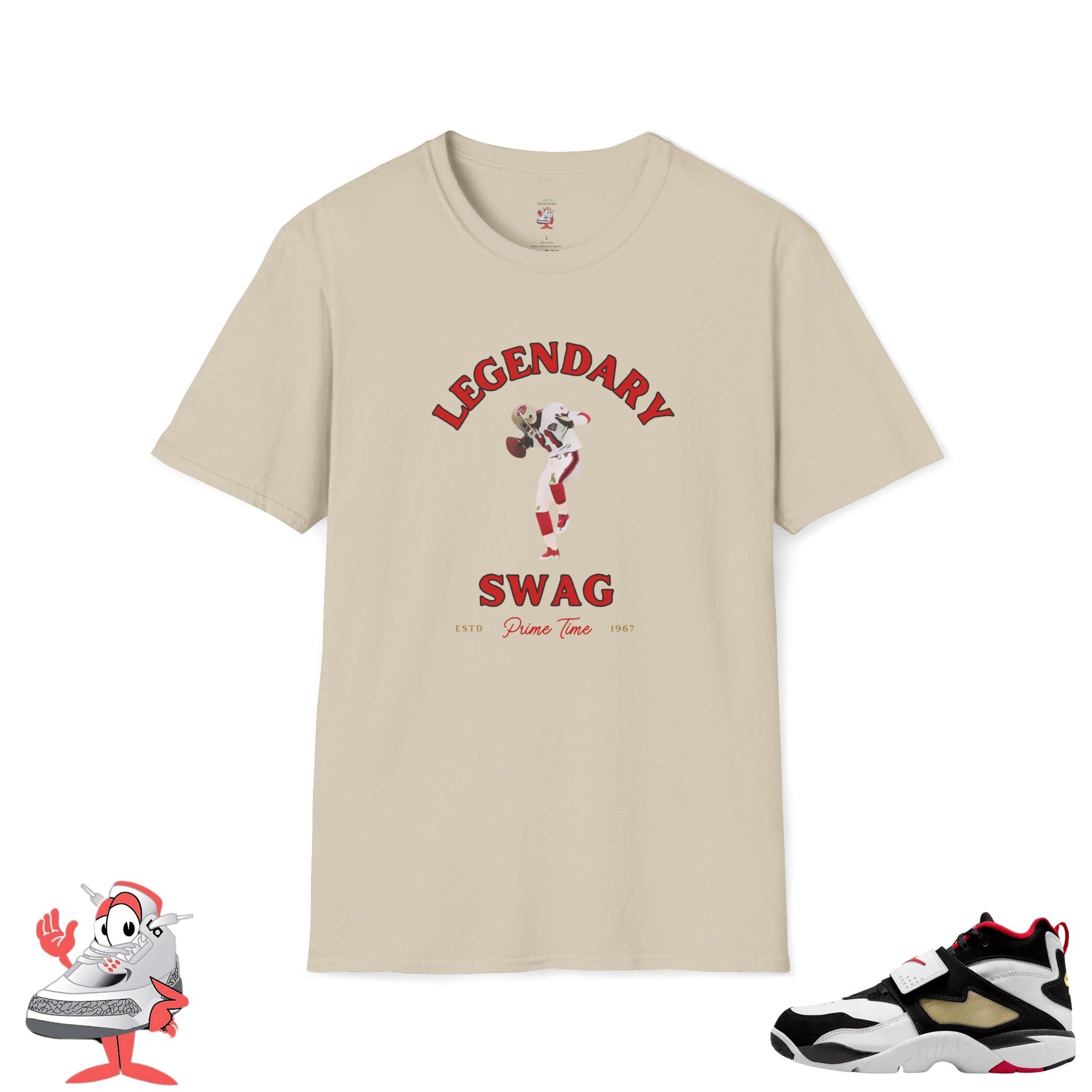 Prime Time T-Shirt Matches Nike Diamond Turf Falcons 49ers Tee Deion Sanders