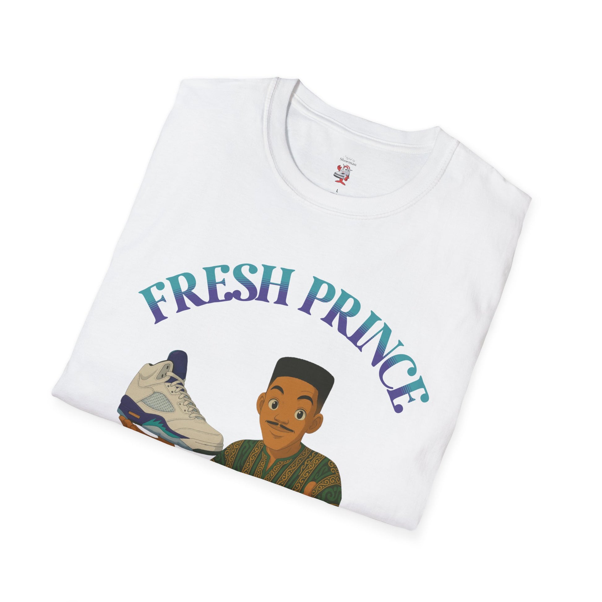 Matching Shirt For Air Jordan Retro 5 Grape Sneaker Match Tee Fresh Prince V Tee