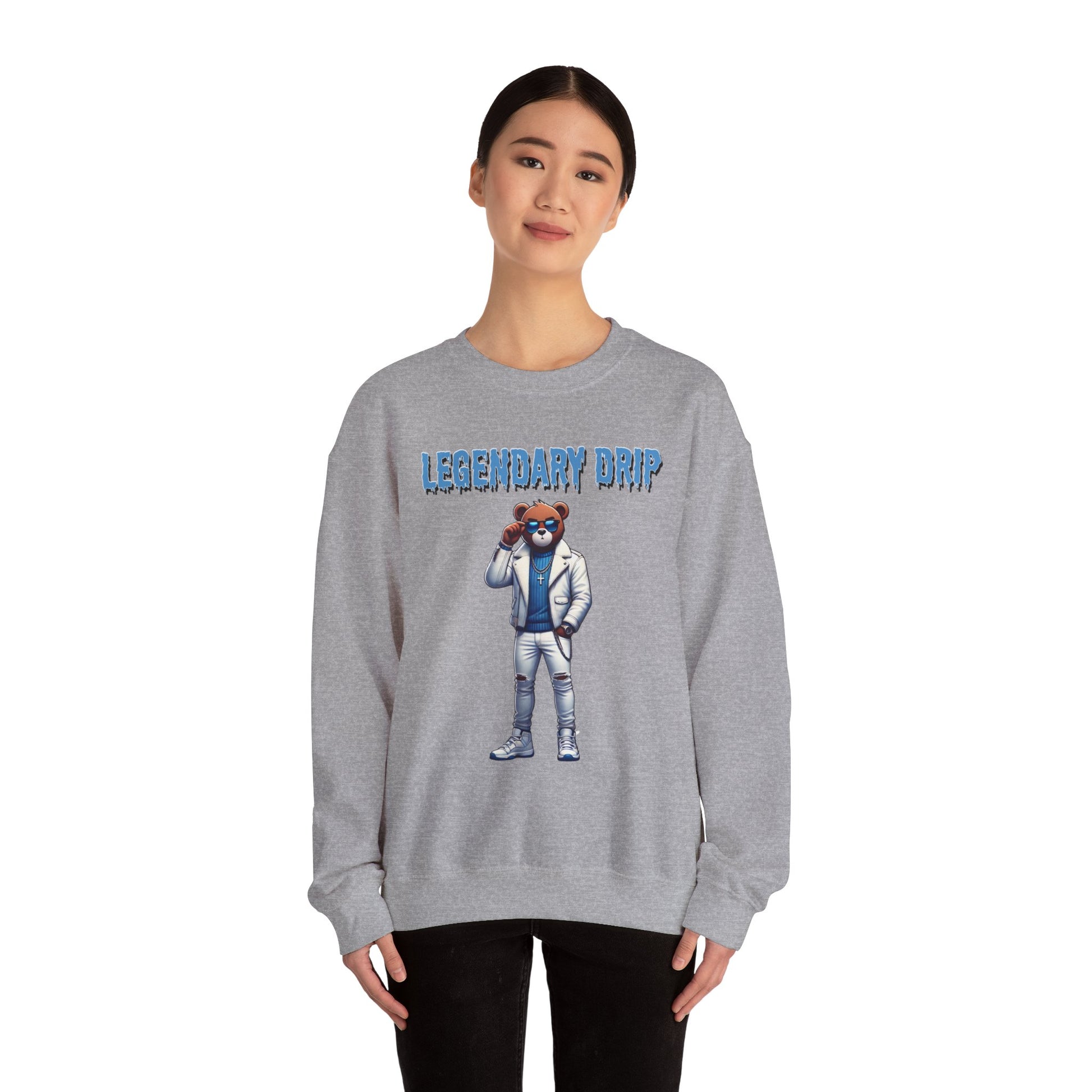 Retro 11 Jordan Legend Blue Sweatshirt, Unisex Crewneck Jumper Pullover Sweater