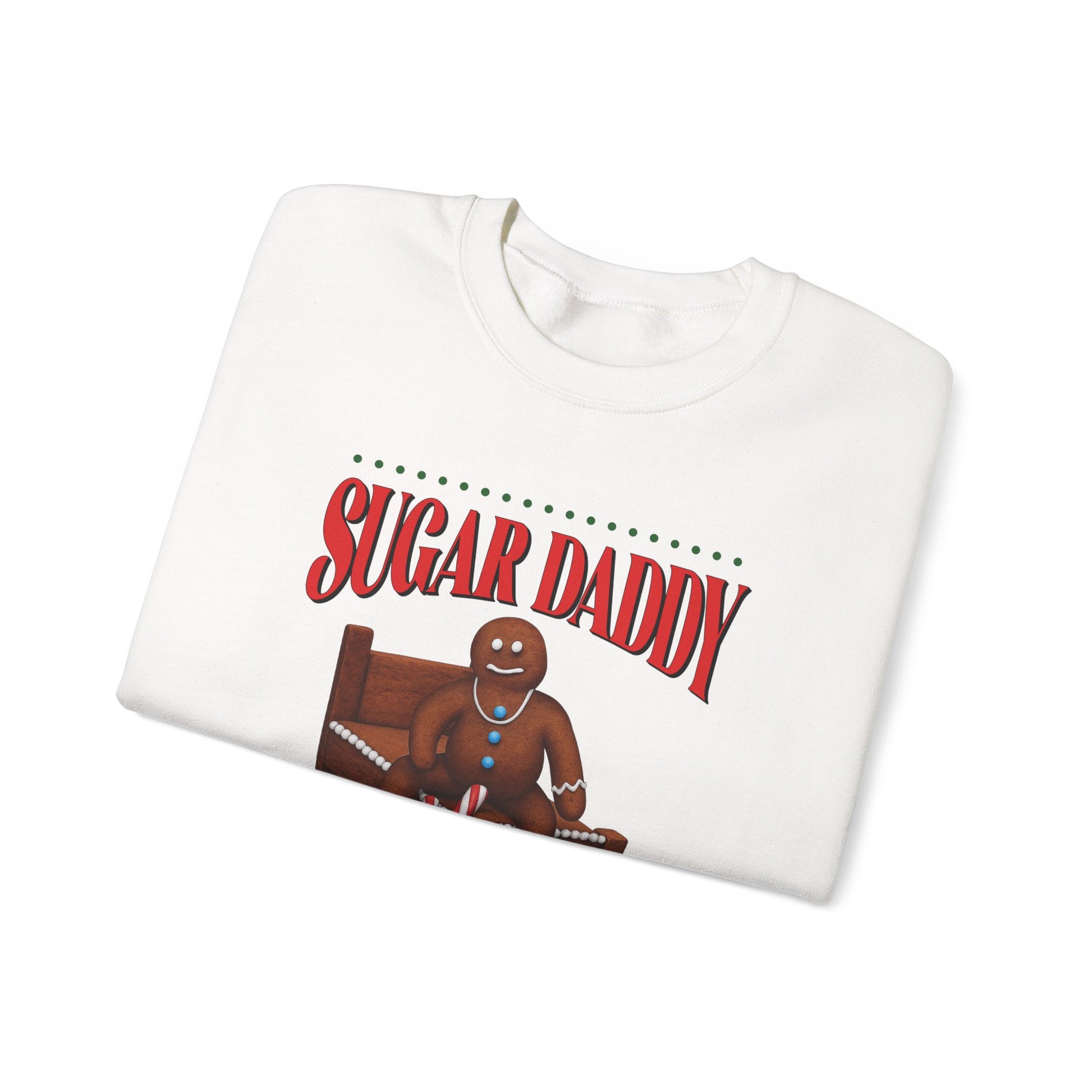 Funny Sugar Daddy Gingerbread Christmas Sweater Holiday Crewneck Sweatshirt