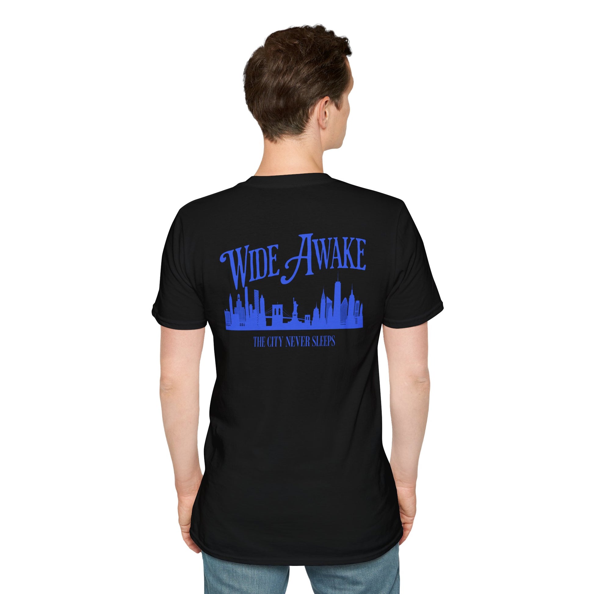 Matching Shirt For Awake NY x Air Jordan Retro 5 Black Racer Blue Sneaker Match
