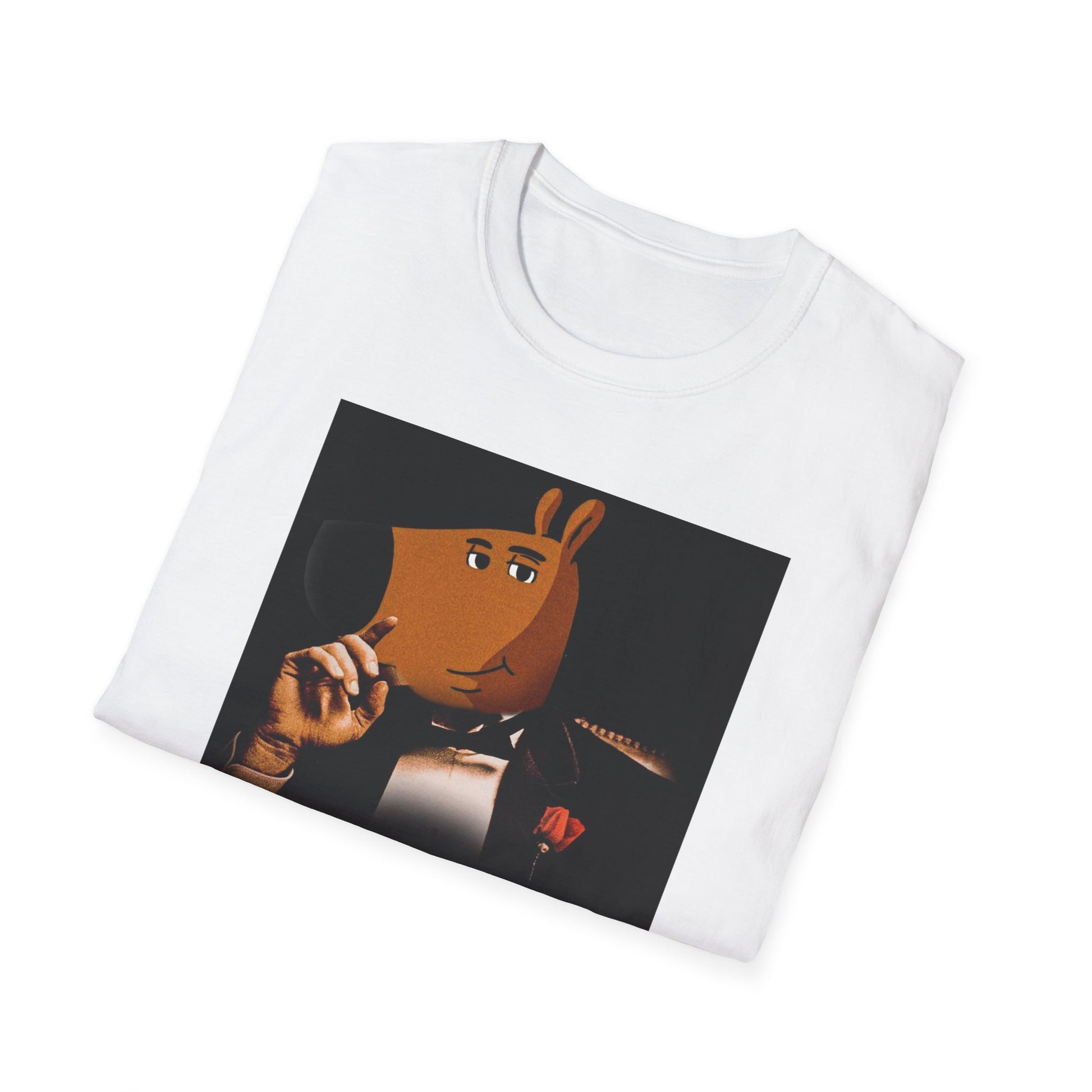 Chill Guy Godfather Softstyle T-Shirt, Funny Meme Tee, Cool Graphic Shirt Dog
