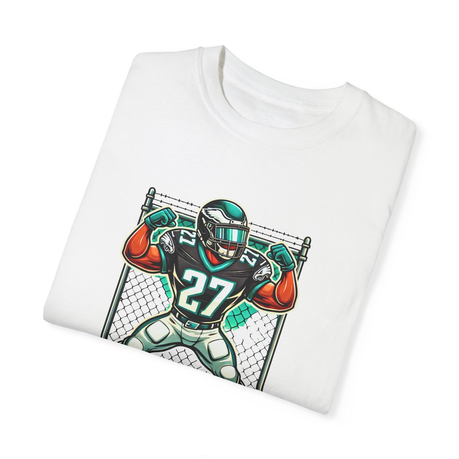 Quintanamo Bay Football Graphic T-Shirt NFL Philadelphia Eagles Quinyon Mitchell