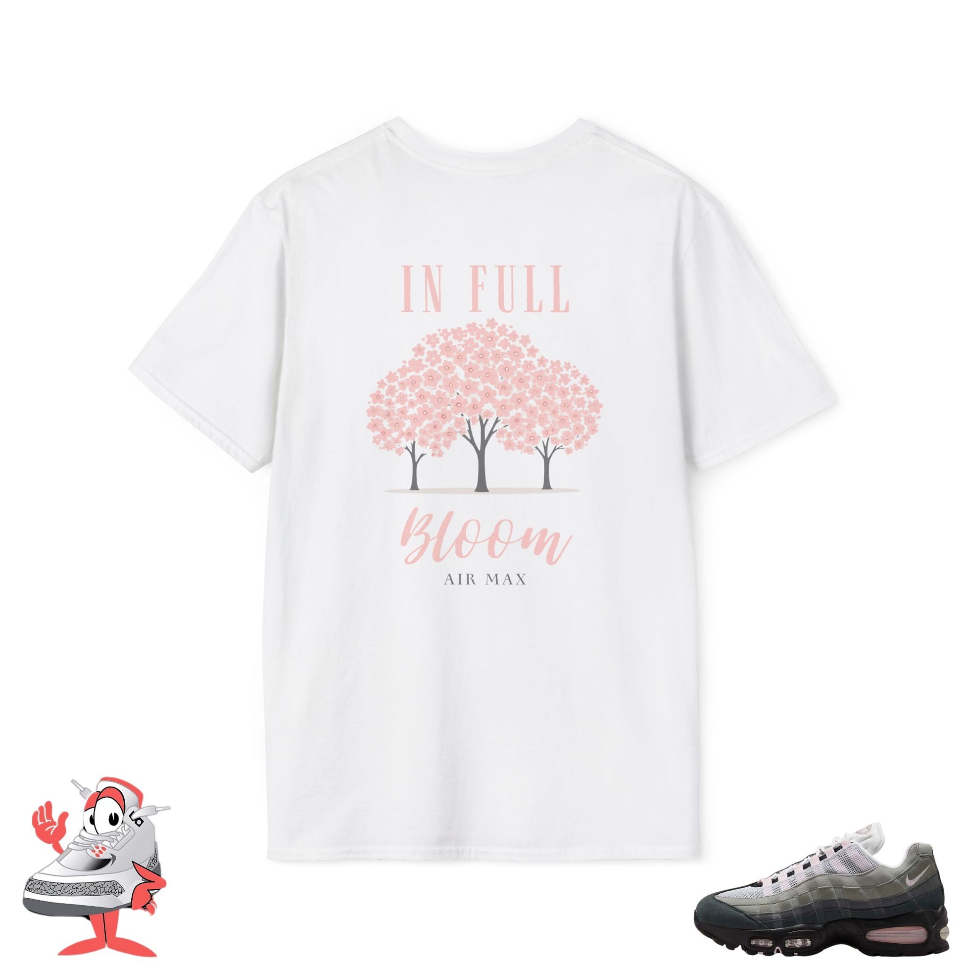 Matching Shirt For Nike Air Max 95 OG Big Bubble Pink Foam Cherry Blossom Tee