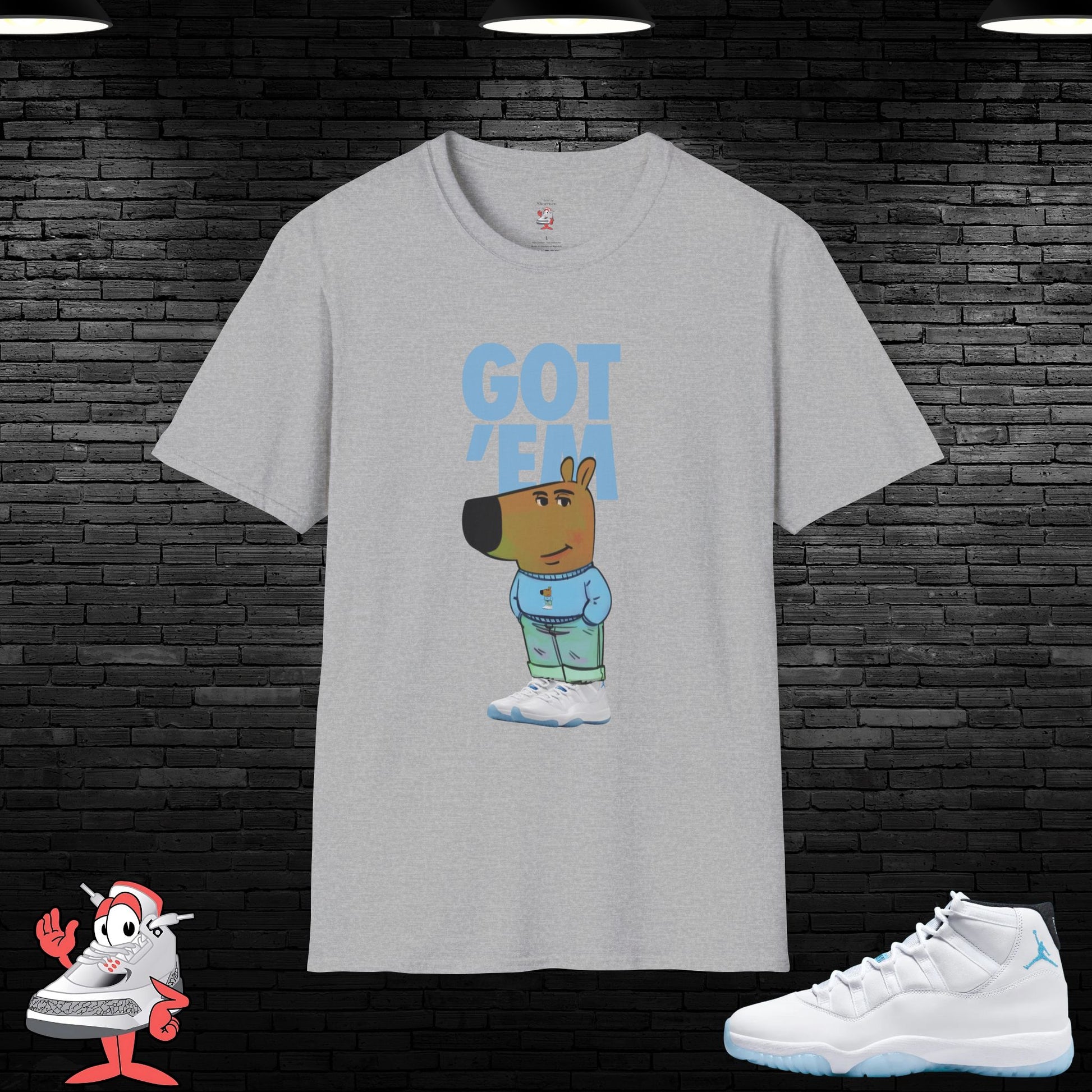 Legend Blue Jordan Retro 11 Matching T-Shirt Tee Chill Guy Unisex Sneaker Tee XI
