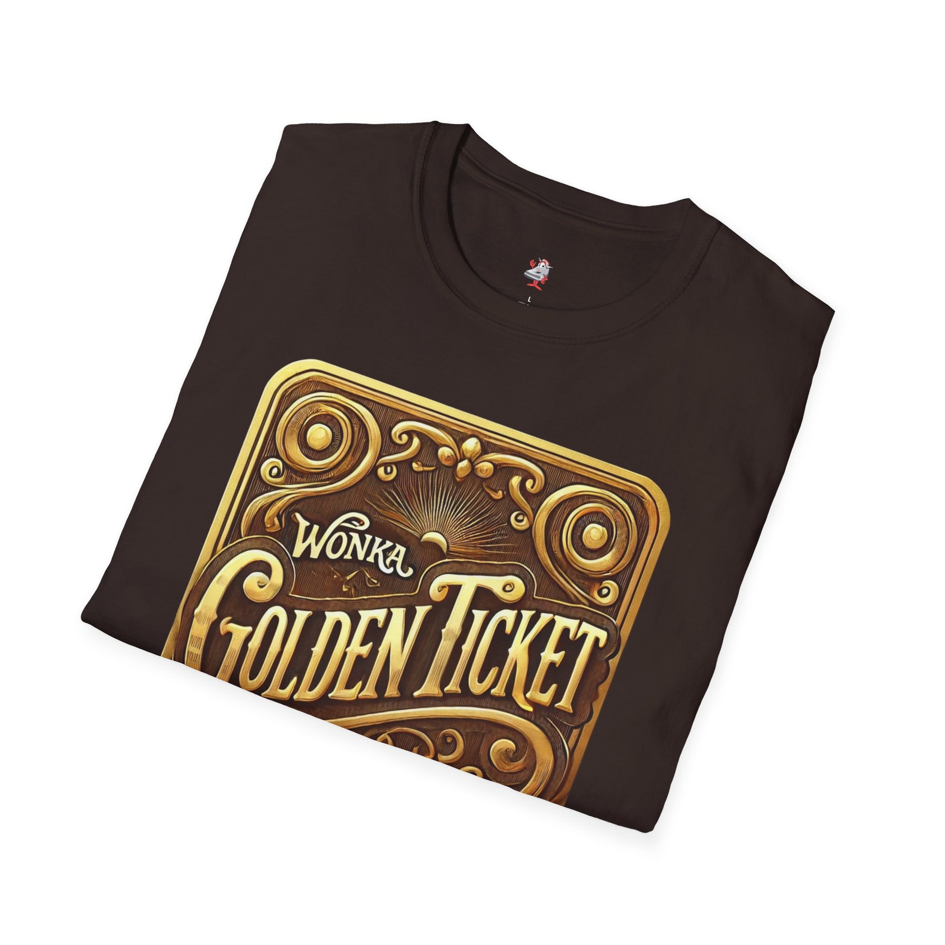 T-Shirt Match for Air Jordan 5 Retro Golden Ticket Willy Wonka Brown Gold WMNS