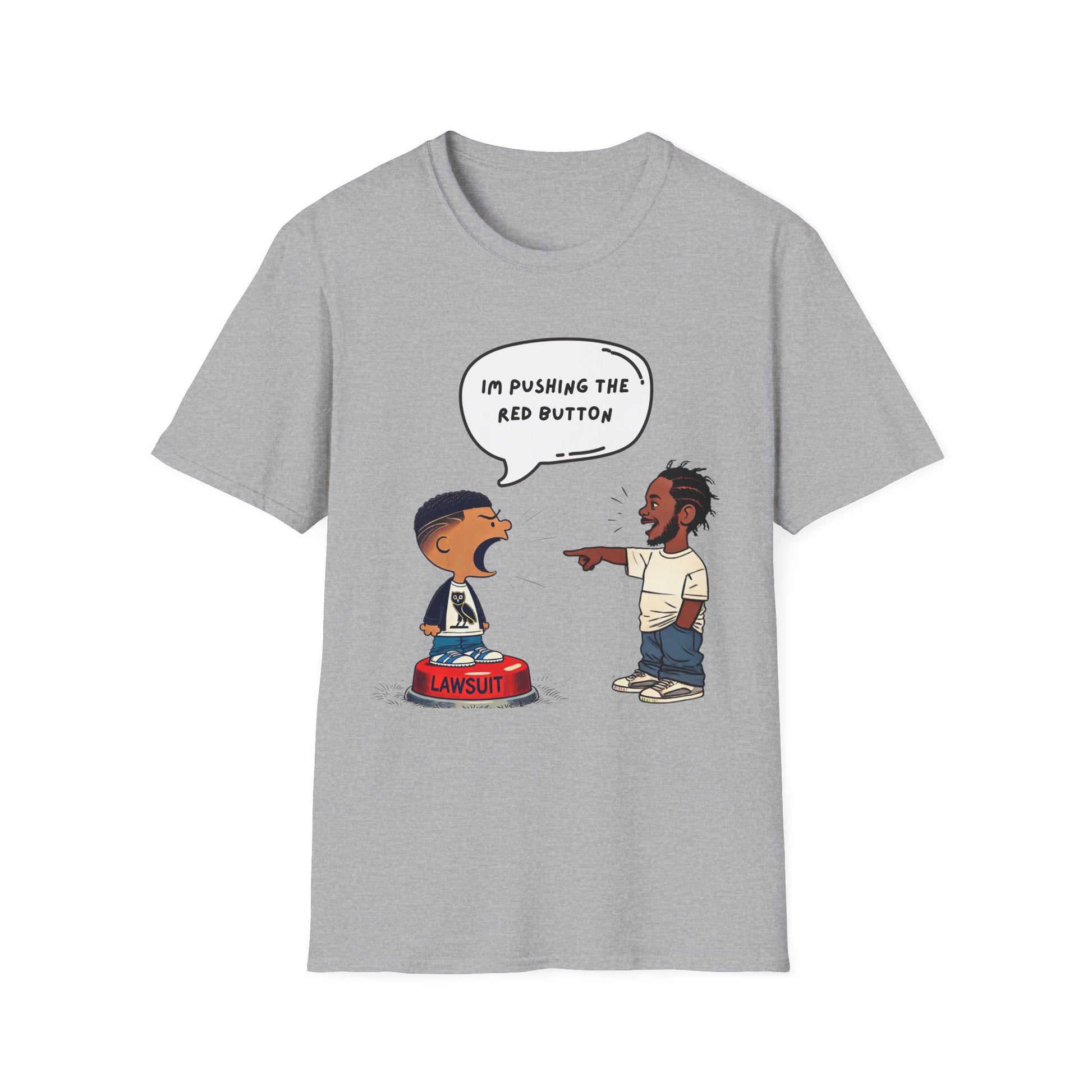 Kendrick Lamar Drake Graphic T-Shirt Hip Hop Tee Shirt Merch Not Like Streetwear