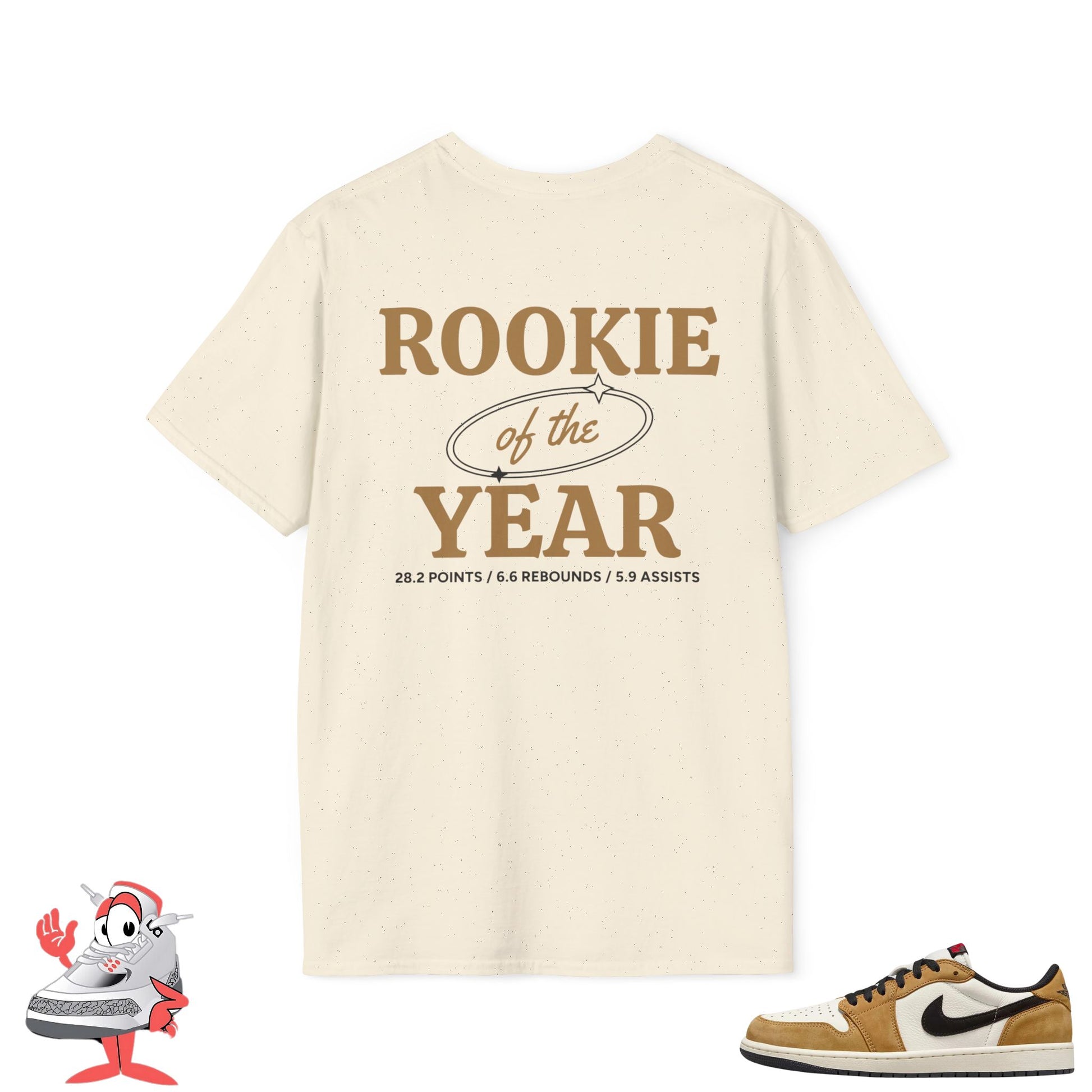Matching Shirt For Air Jordan Retro 1 Low OG Rookie of the Year Sneaker Match