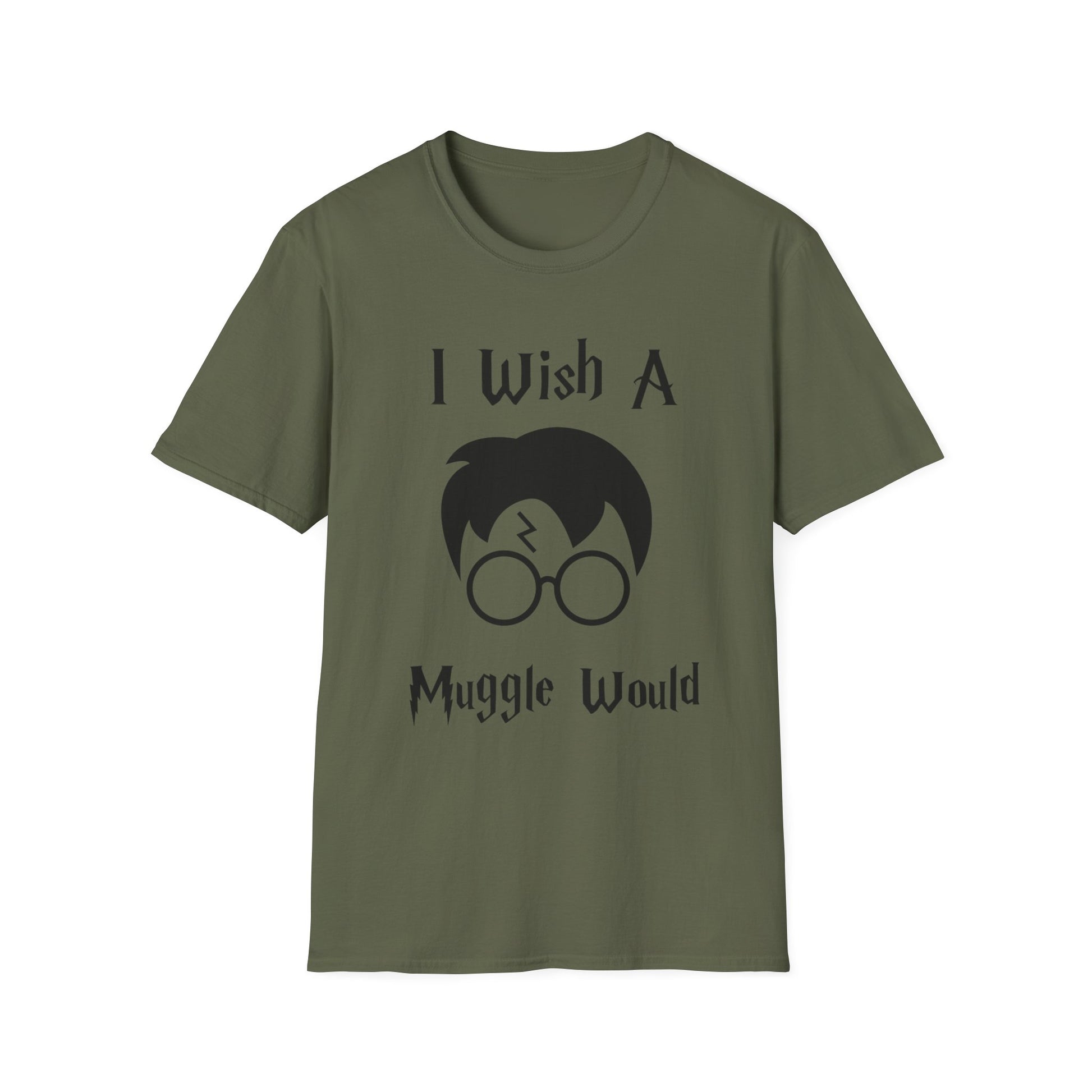 I Wish A Muggle Would Harry Potter Wizarding World T-Shirt Tee Unisex Shirt Soft