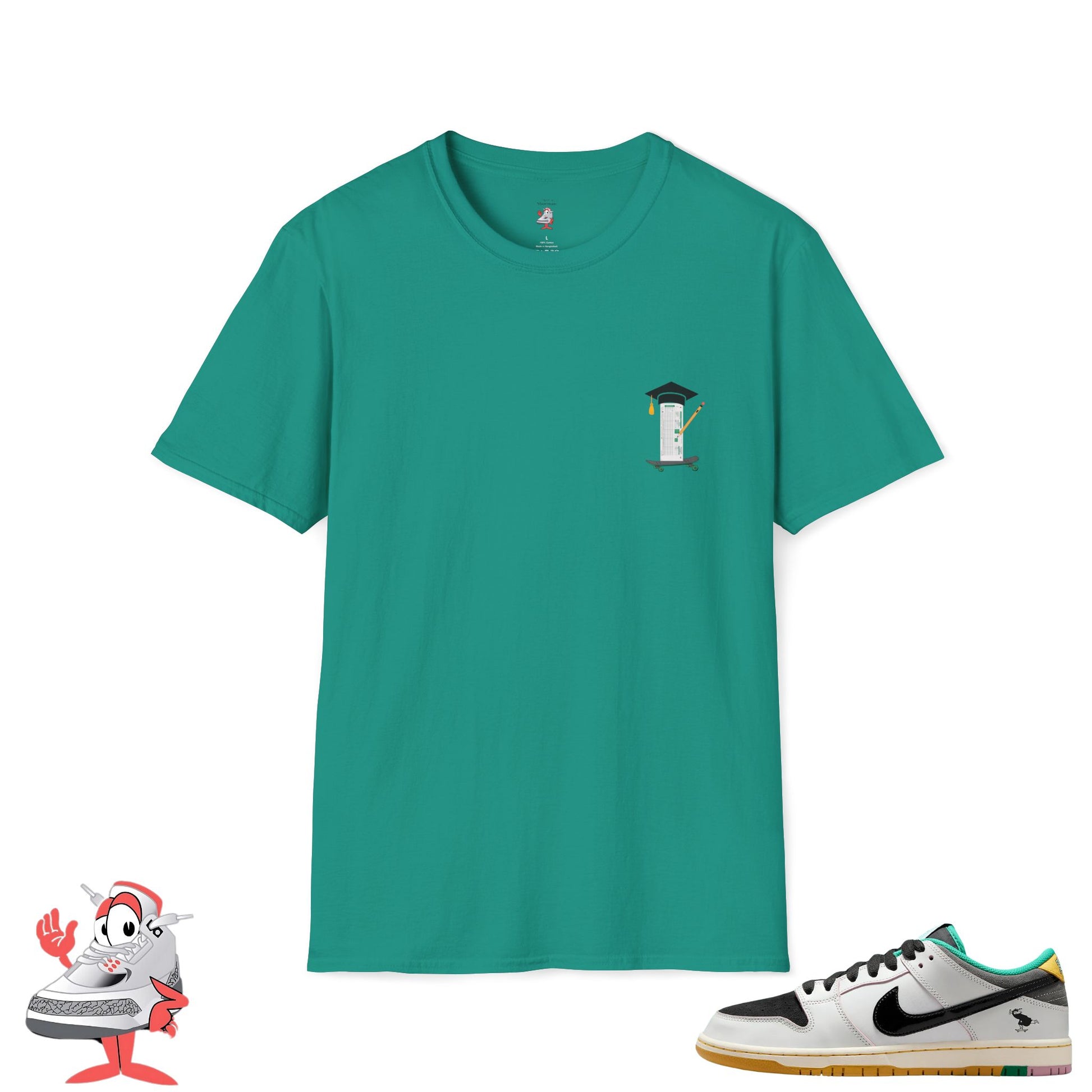 Matching Shirt For Nike Dunk SB Low X CSEF Keep Pushing Skateboarding Streetwear