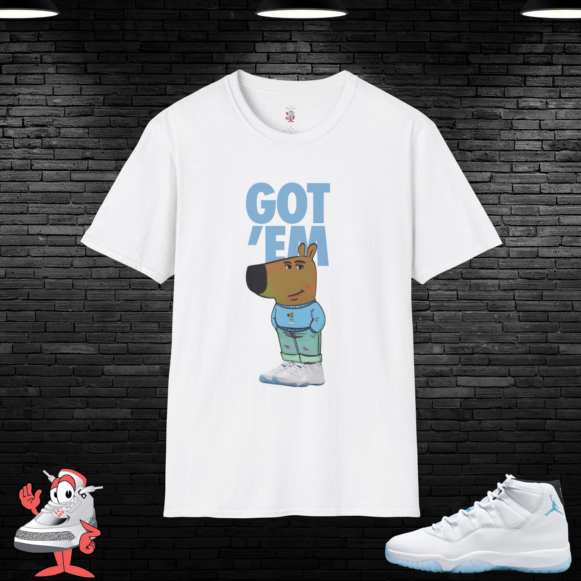 Legend Blue Jordan Retro 11 Matching T-Shirt Tee Chill Guy Unisex Sneaker Tee XI