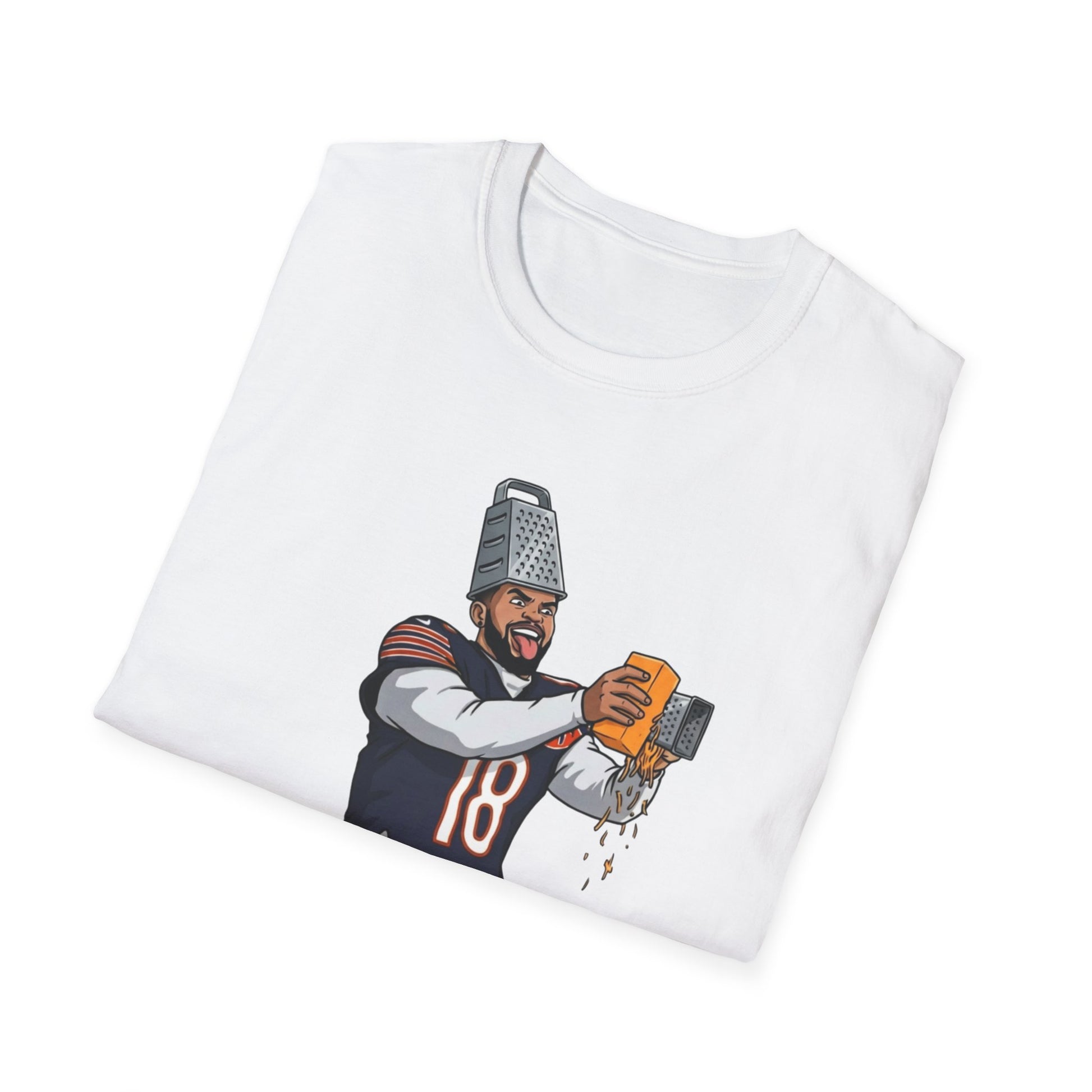 Caleb Williams Cheese Grater Funny Chicago Bears Football Fan T-Shirt NFL Tee