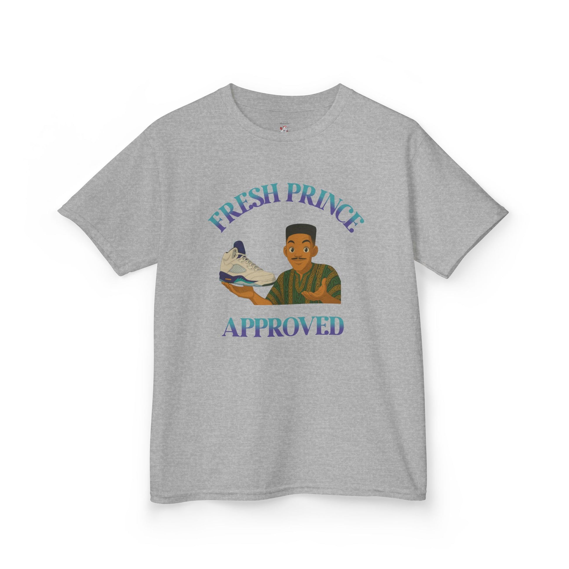 Kids Matching Shirt For Air Jordan Retro 5 Grape Sneaker Match Tee Fresh Prince
