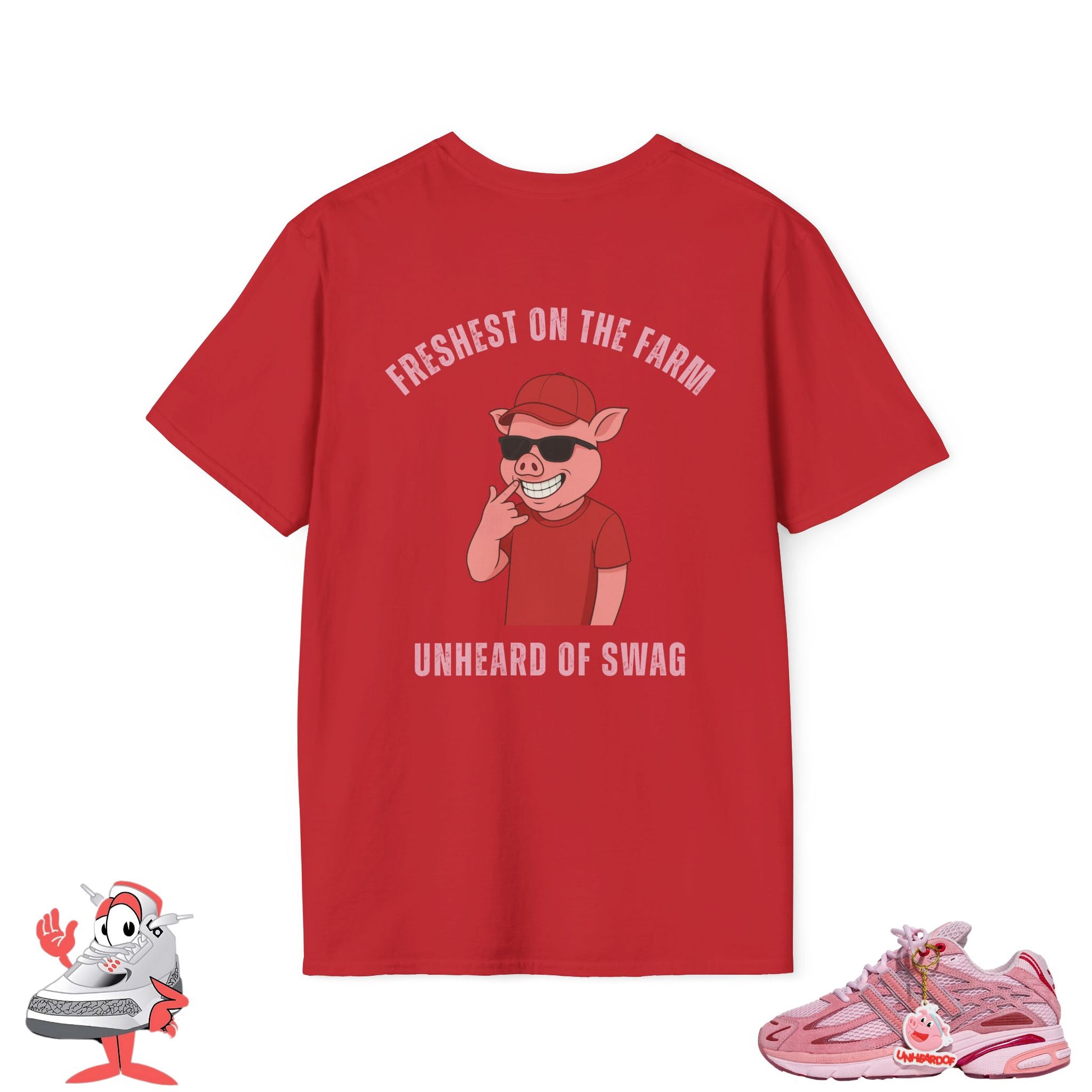 Matching Shirt For Unheardof X Adidas Pork Chop Piggy Runner Sneakers Tee Unisex