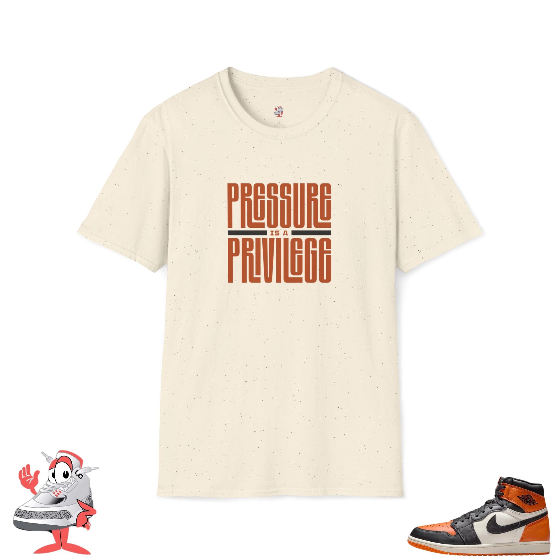 Matching Shirt For Air Jordan Retro 1 Shattered Backboard Black Orange White Tee