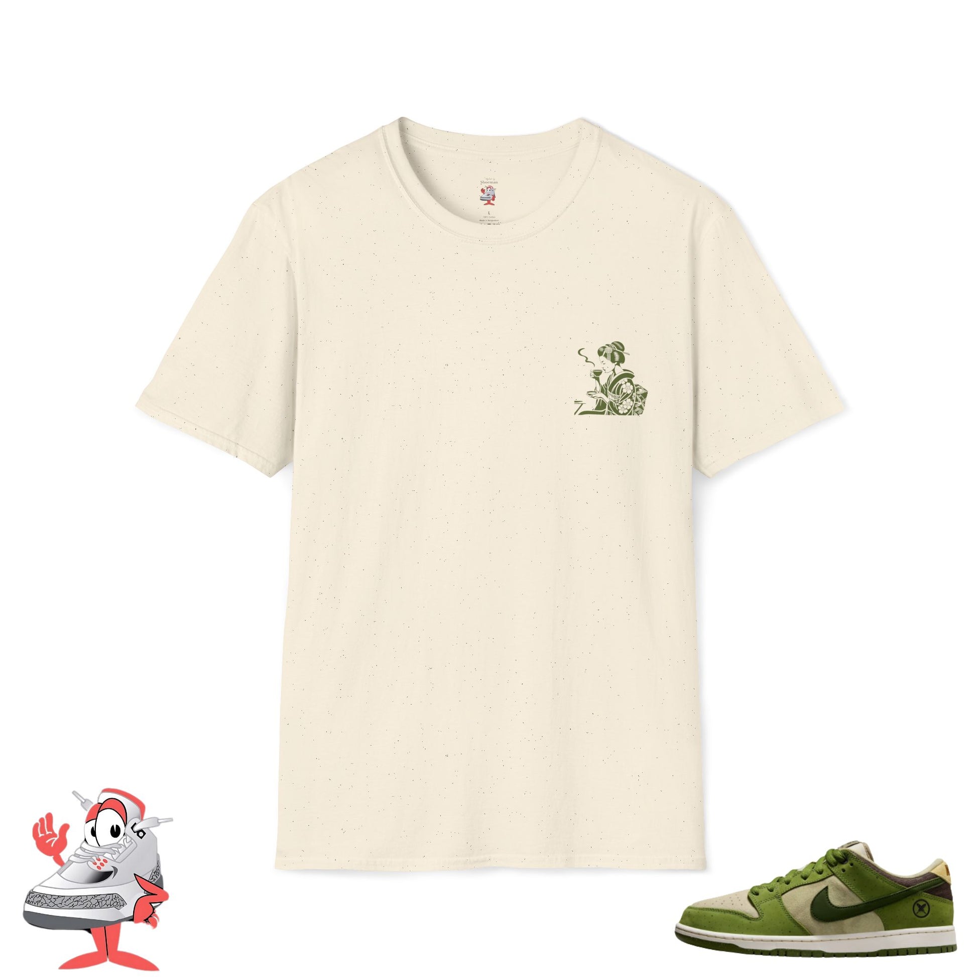 Matching Shirt for Nike SB Dunk Low Matcha Yuto Horigome Japan Tea Garden Tee