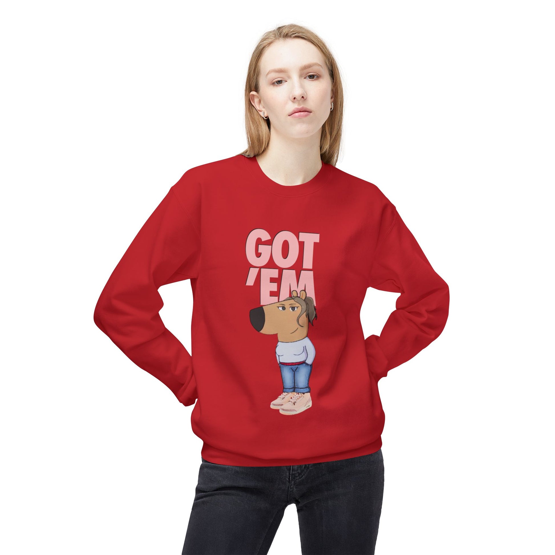 Womens Jordan Retro 3 Valentines Day Got Em Chill GirlGraphic Crewneck Sweater