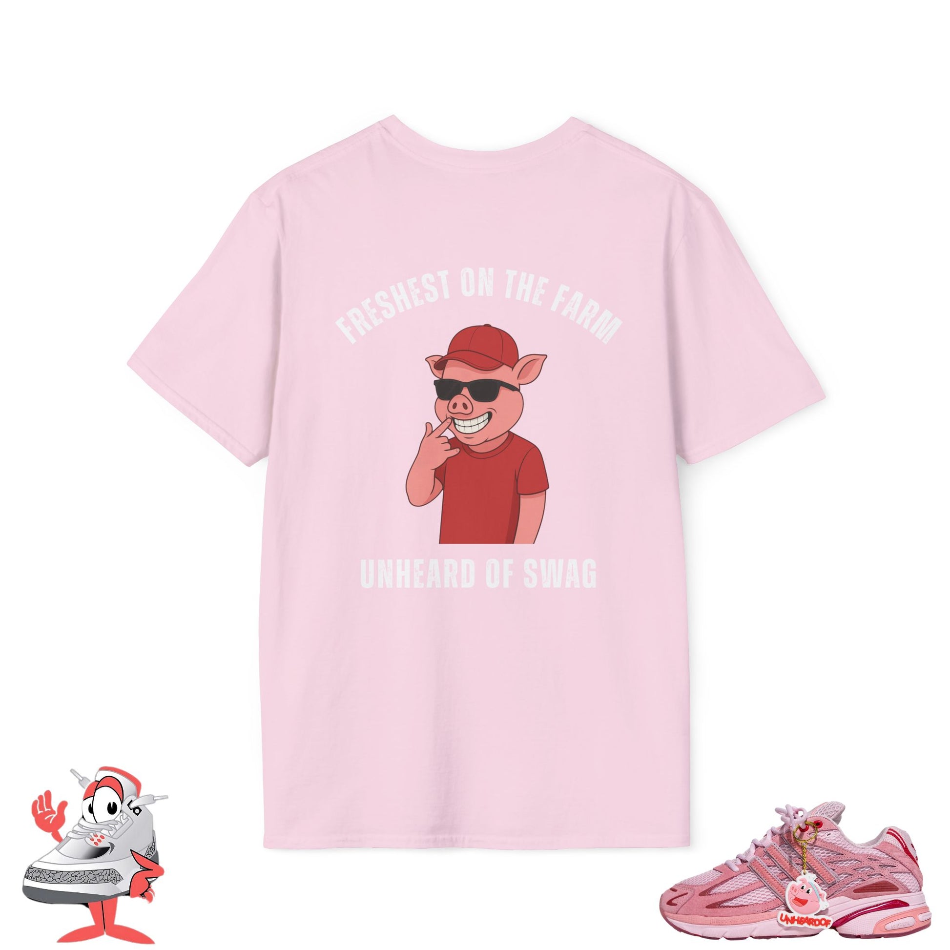 Matching Shirt For Unheardof X Adidas Pork Chop Piggy Runner Sneakers Tee Unisex