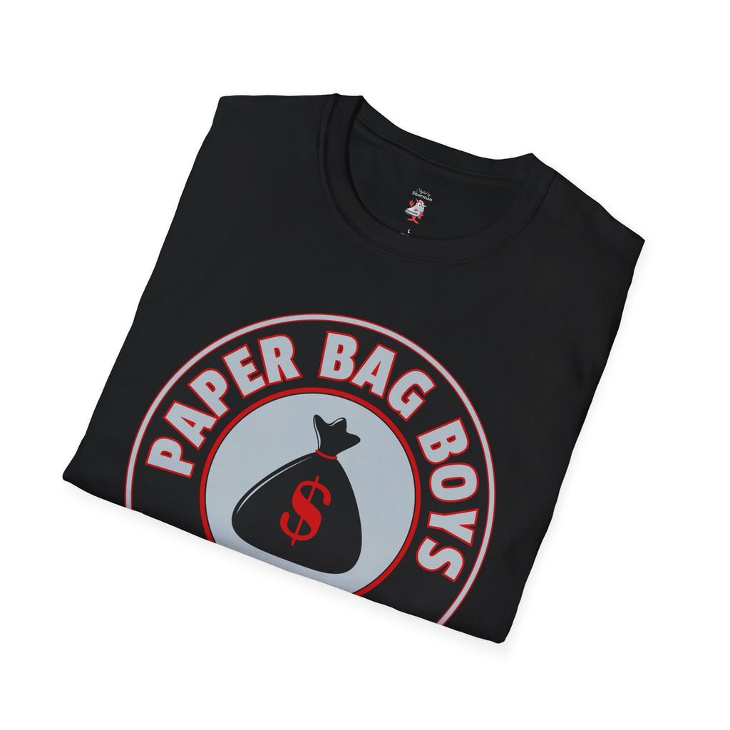 Paper Bag Boys T-Shirt Air Jordan Retro 5 Reimagined Black Metallic Silver Match