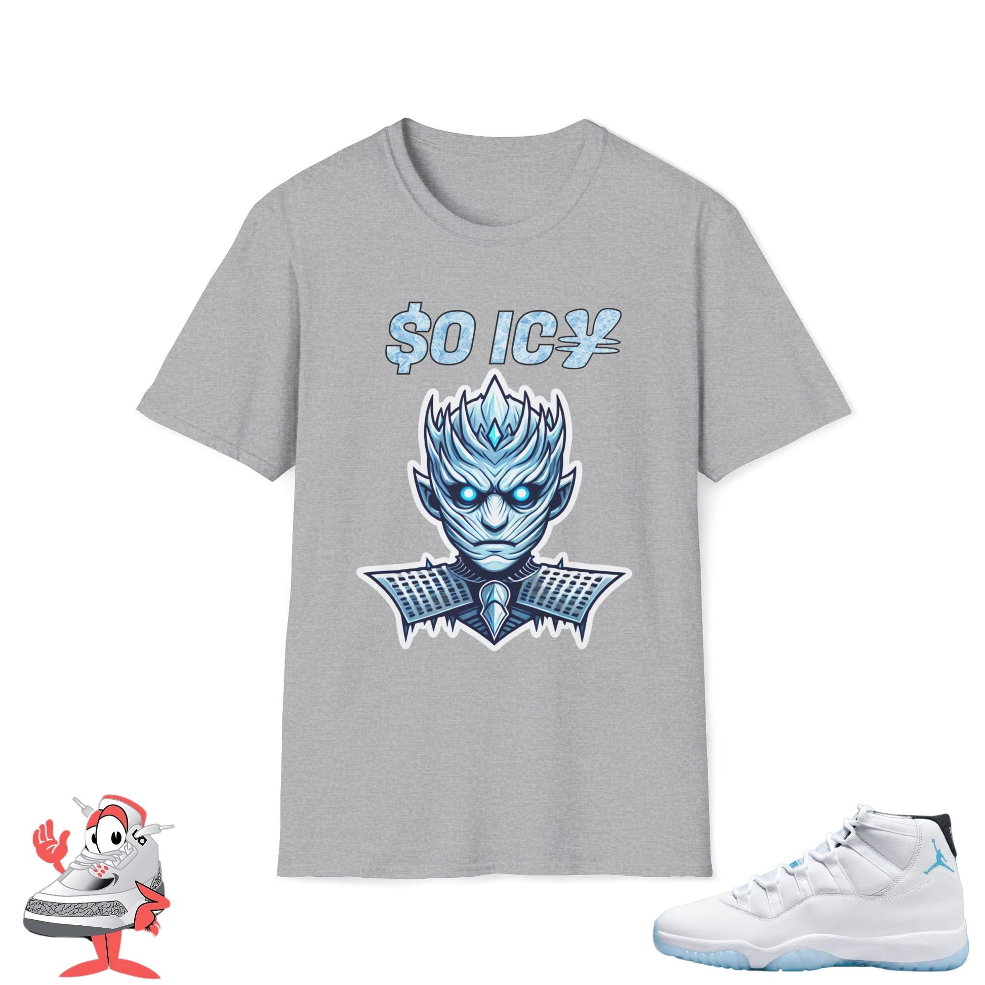 Matching Shirt Air Jordan Retro 11 Legend Blue So Icy Tee XI Night King Unisex
