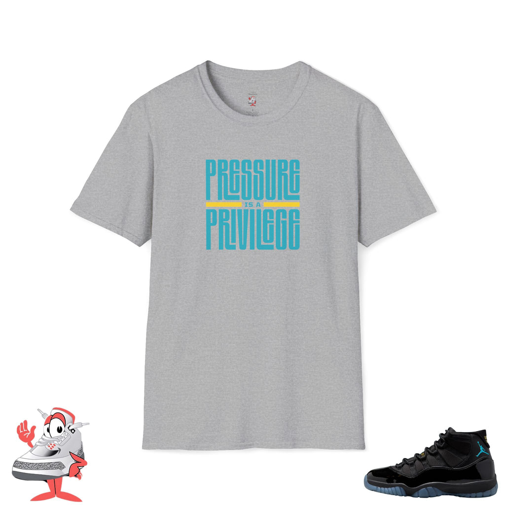 Pressure Is A Privilege Shirt Air Jordan Retro 11 Gamma Blue Sneaker Match Tee